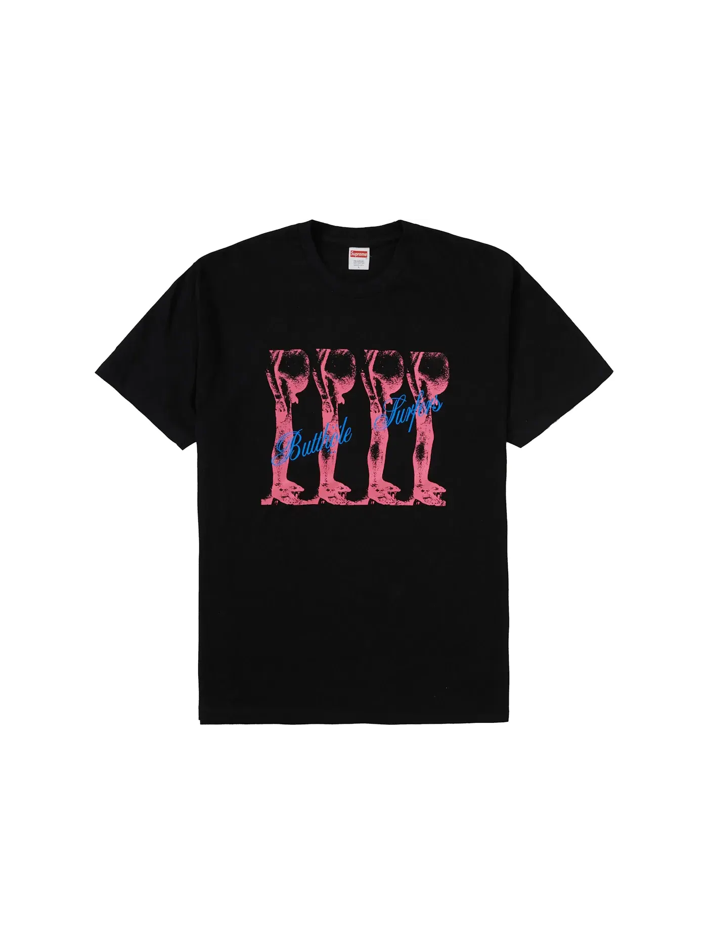 Мужская футболка с принтом Supreme Butthole Surfers Tee — изображение 1 из 2, черный