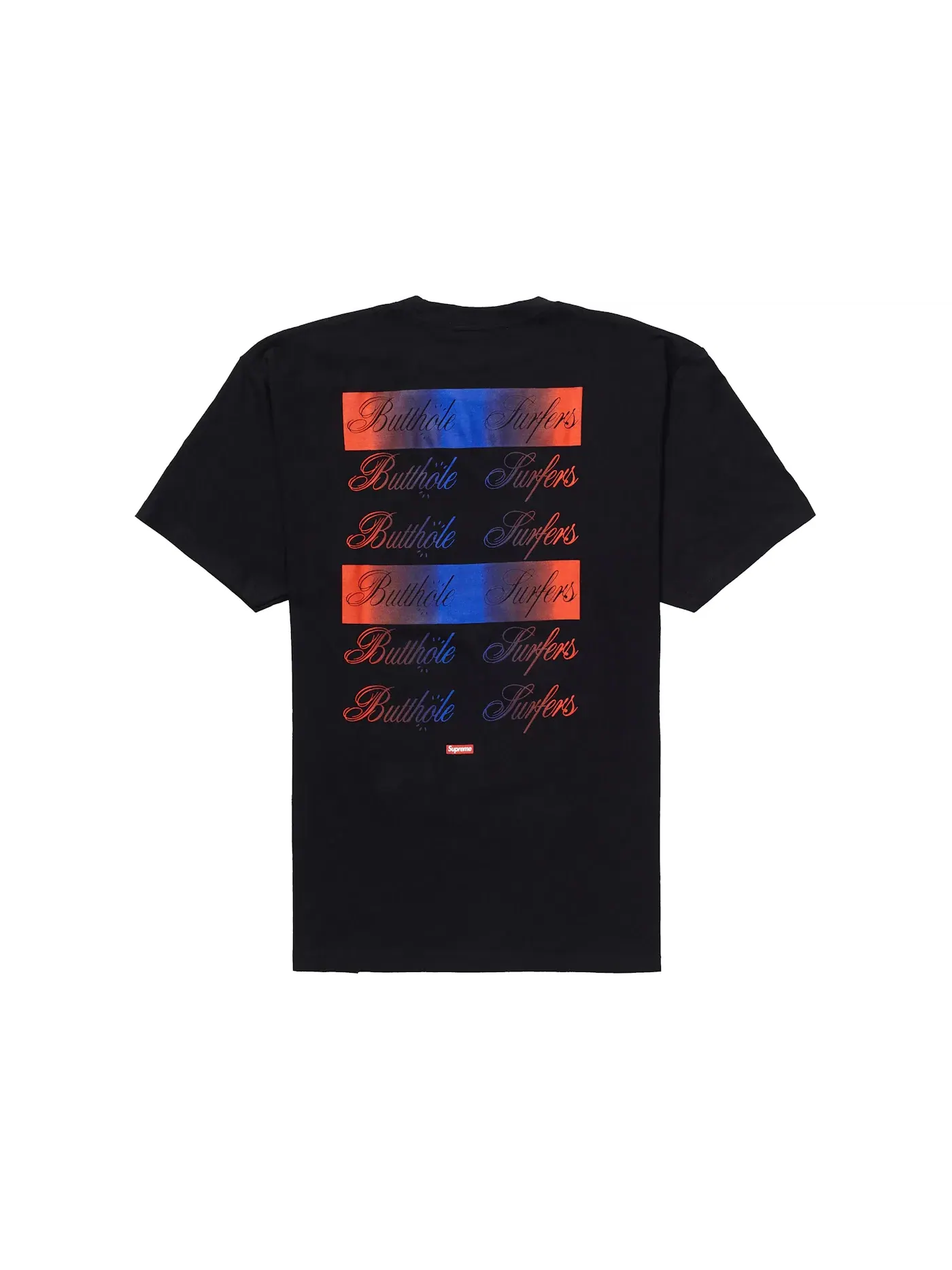 Мужская футболка с принтом Supreme Butthole Surfers Tee — изображение 2 из 2, черный
