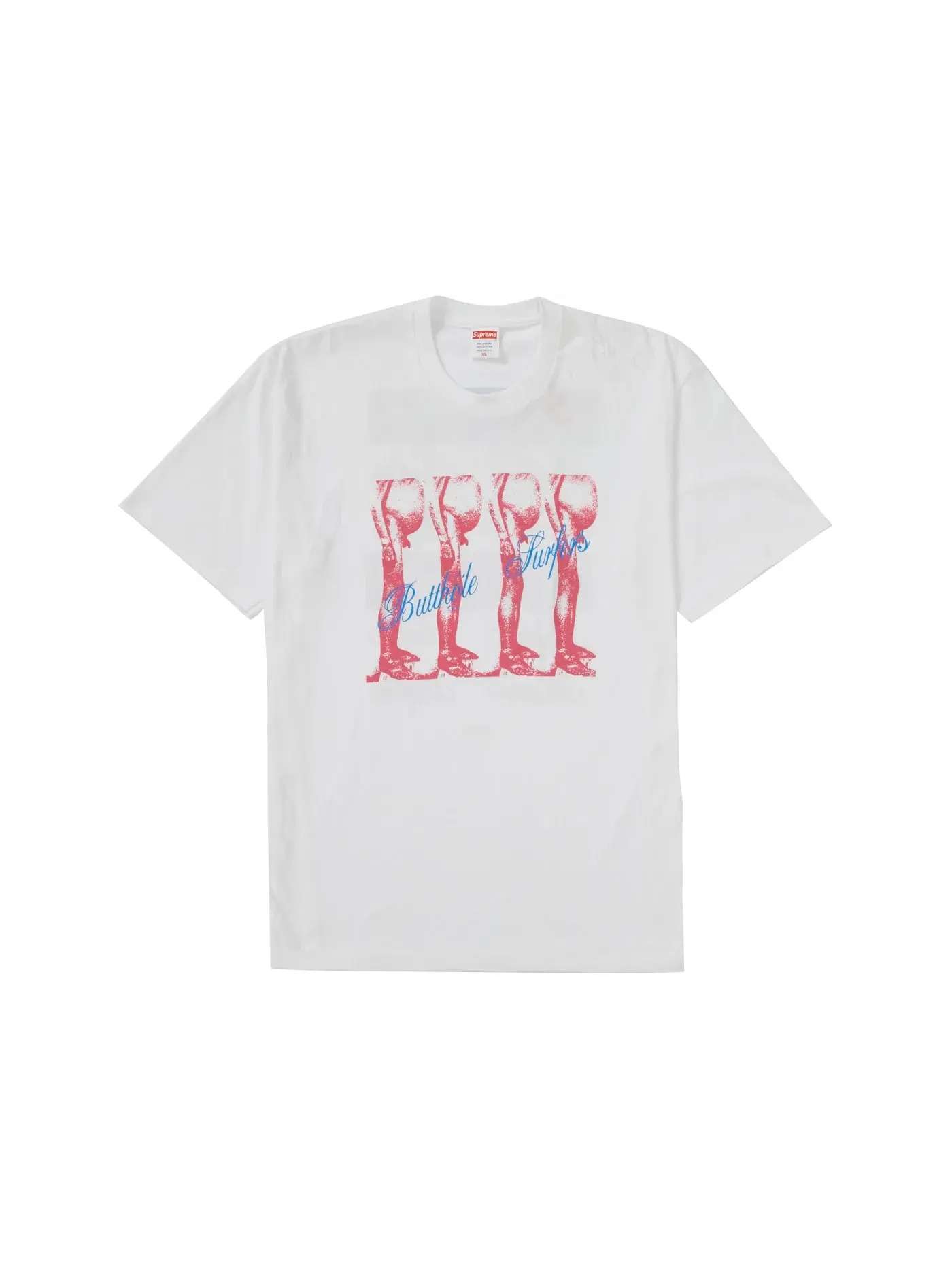 Мужская футболка с принтом Supreme Butthole Surfers Tee — изображение 1 из 2, белый