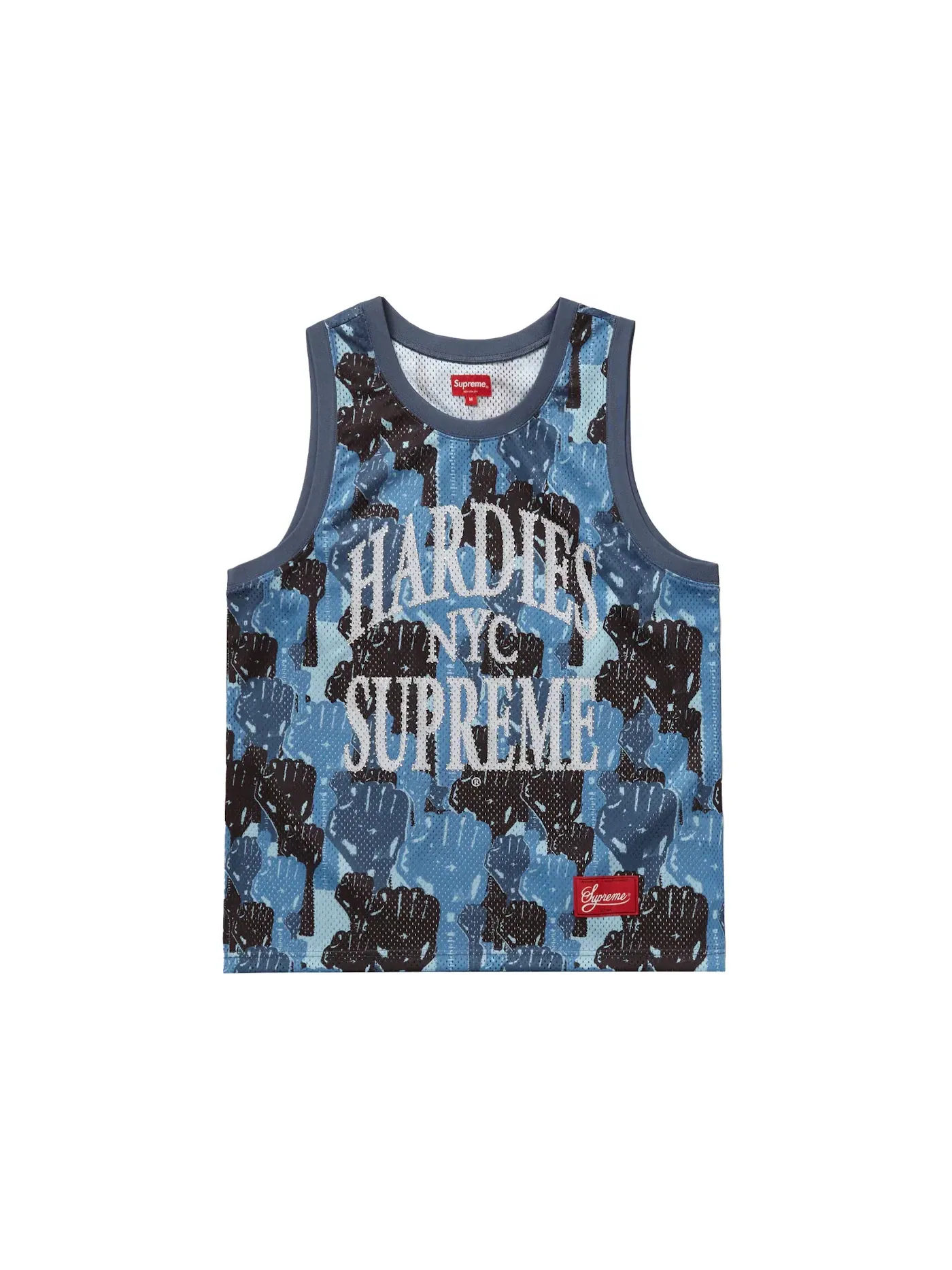 Мужская баскетбольная джерси с камуфляжным принтом Jersey Supreme — изображение 1 из 2, синий