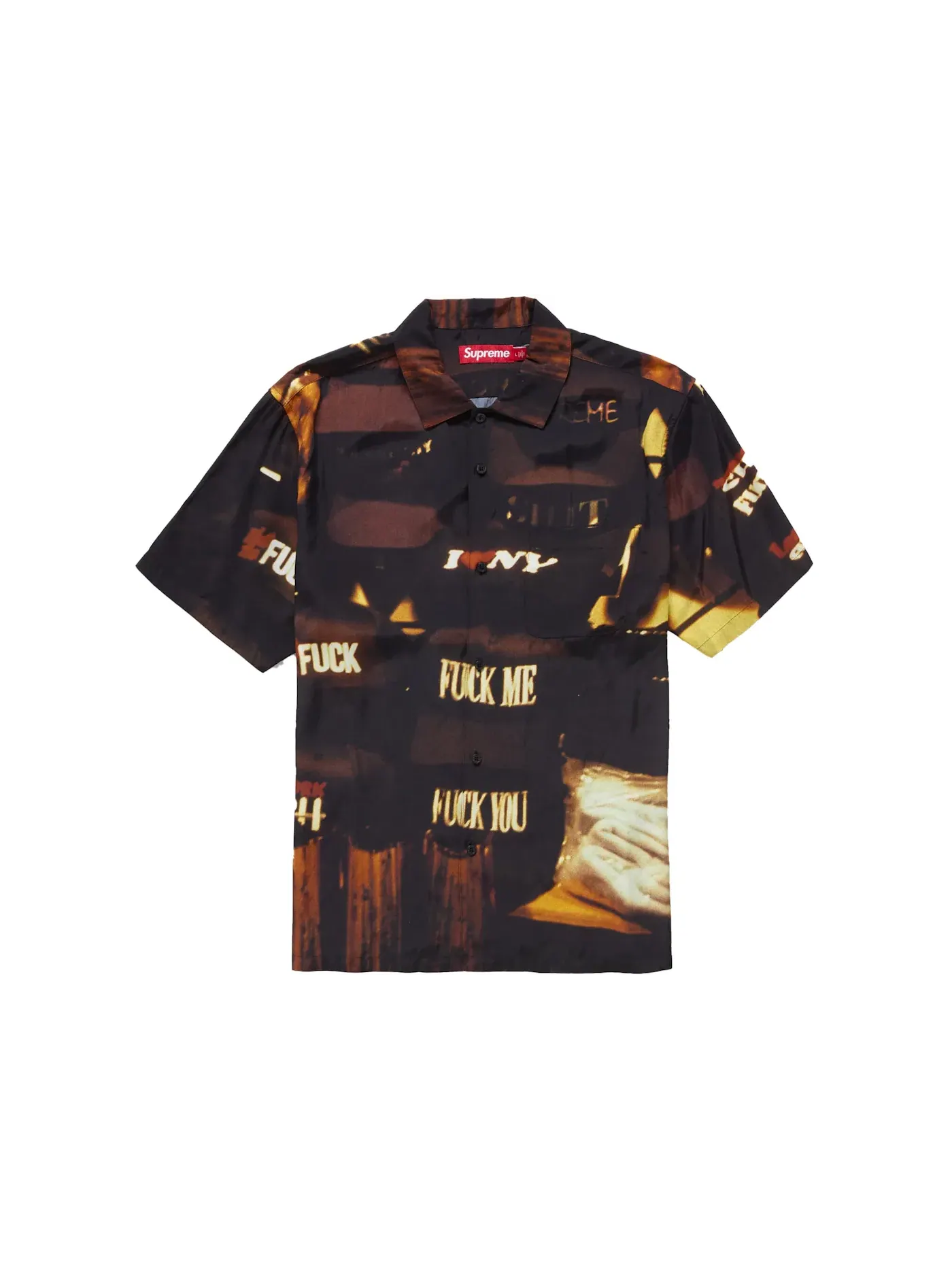 Мужская футболка с принтом Supreme Canal St. S/S Shirt — изображение 1 из 2, мульти