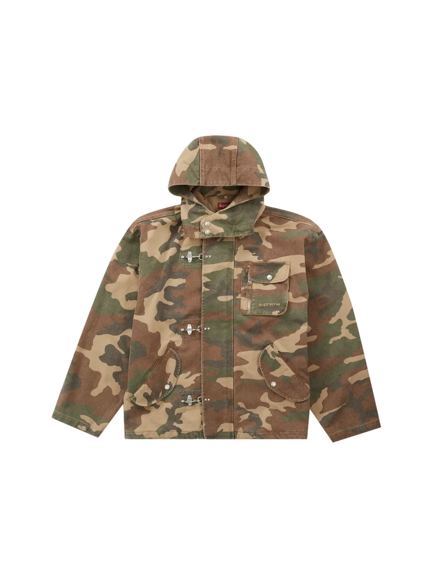 Мужская куртка-бомбер с принтом Supreme Jacket — изображение 1 из 3, бежевый