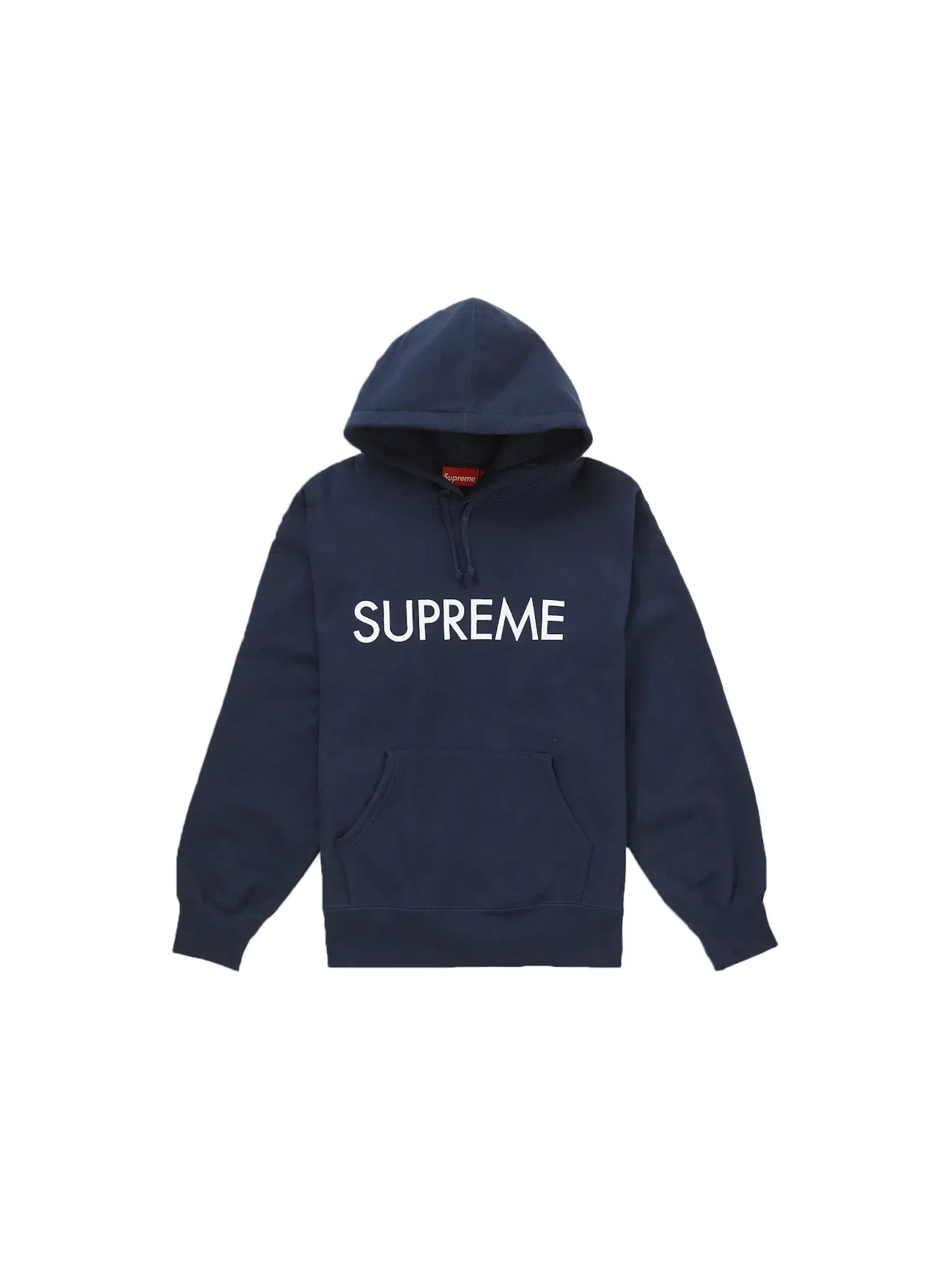 Мужской худи с капюшоном Supreme — изображение 1 из 1, темно-синий