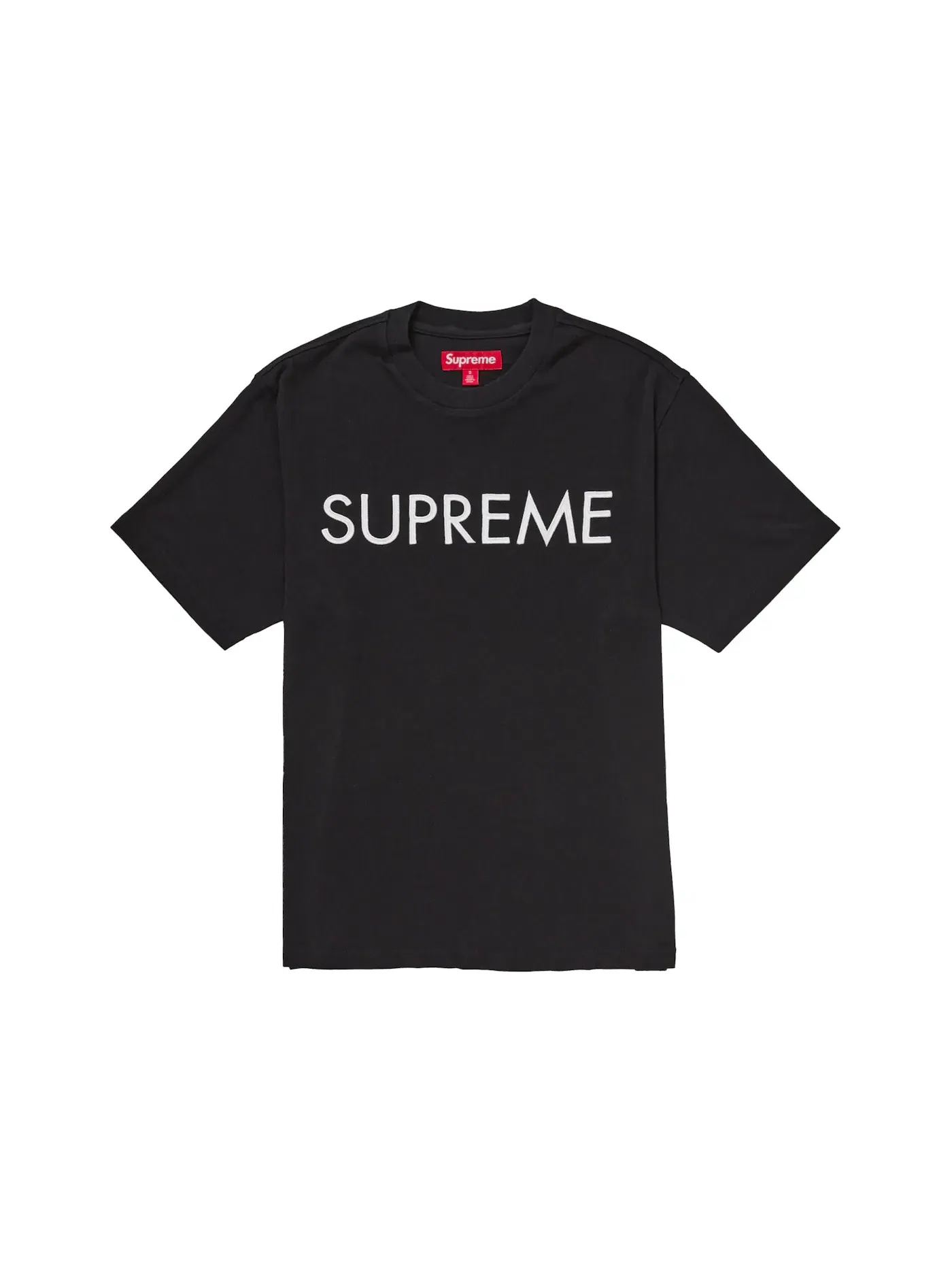 Мужская футболка Supreme Capital S/S Top — изображение 1 из 1, черный