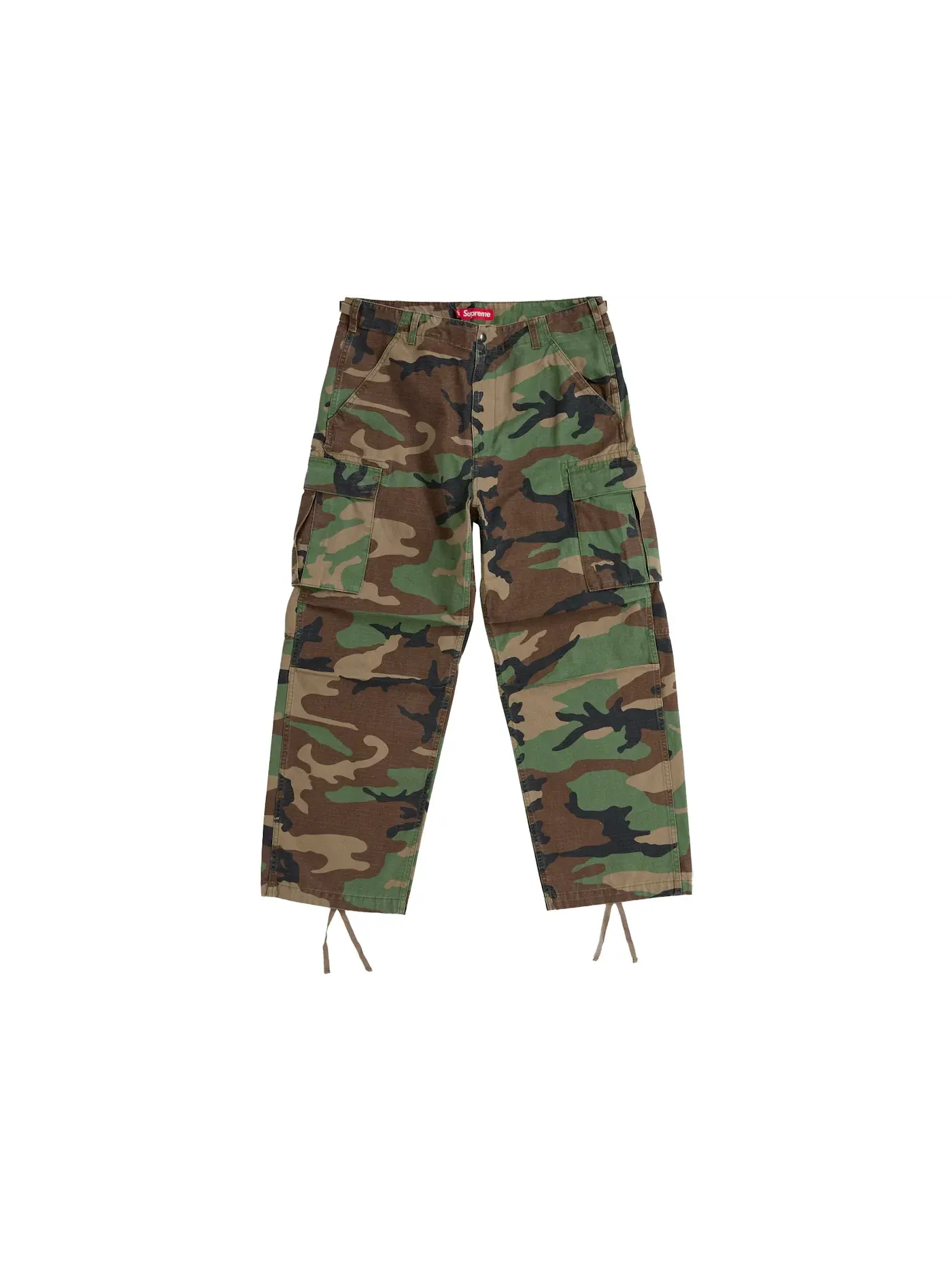Мужские карго-брюки с принтом Pant (SS26) Supreme, Woodland Camo — изображение 1 из 2