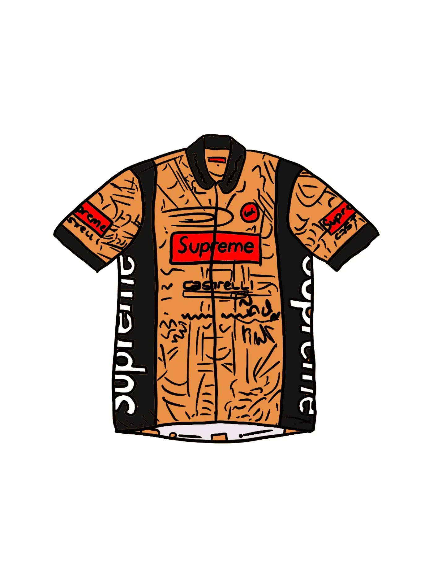 Мужская велосипедная джерси Supreme Castelli Jersey — изображение 2 из 3, мульти