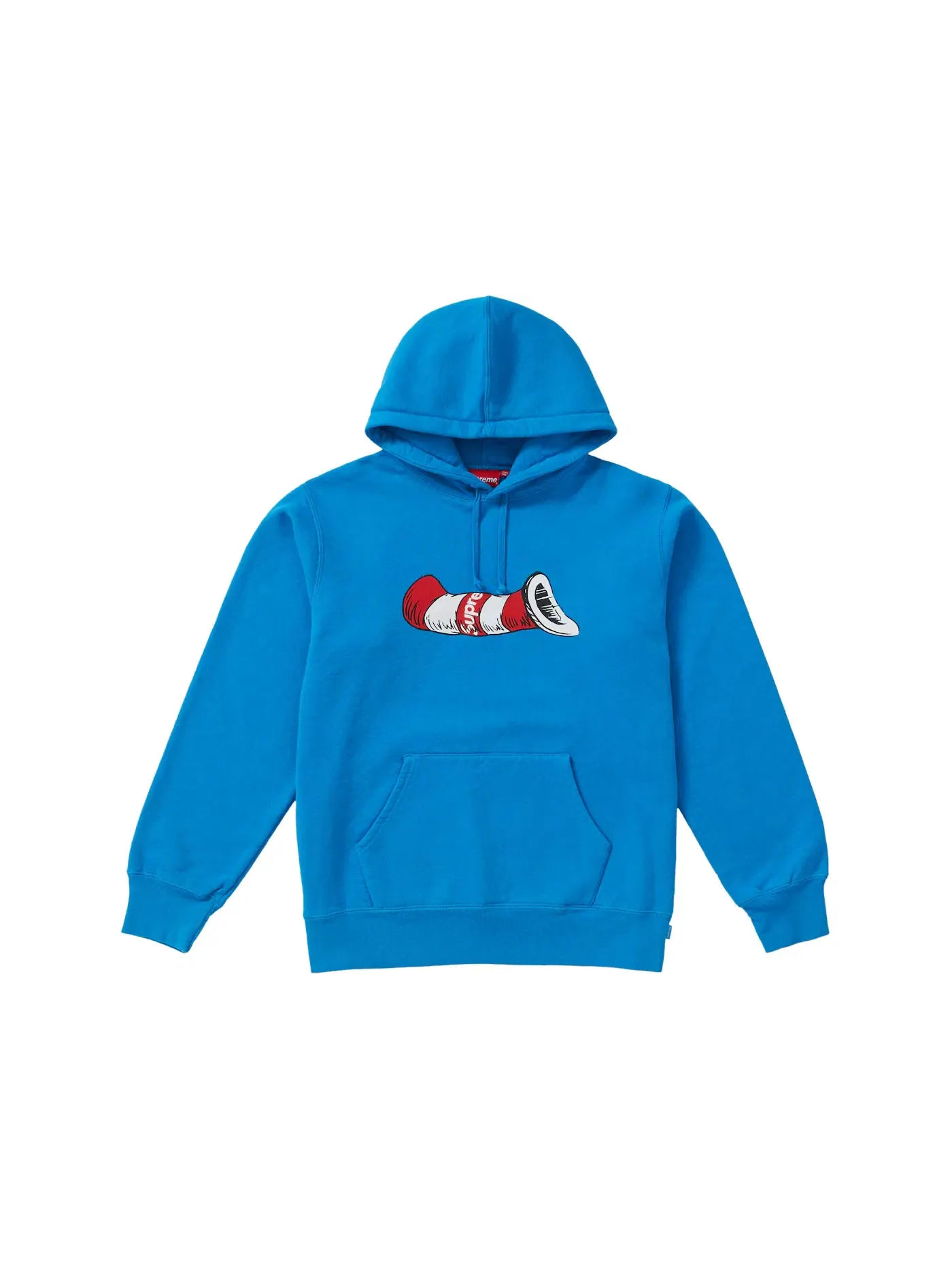Мужской свитшот с капюшоном с принтом Sweatshirt Supreme — изображение 1 из 1, синий