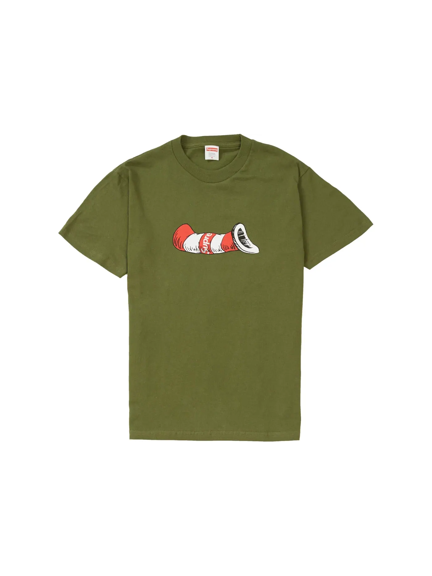 Мужская футболка с принтом Supreme Tee — изображение 1 из 1, оливковый