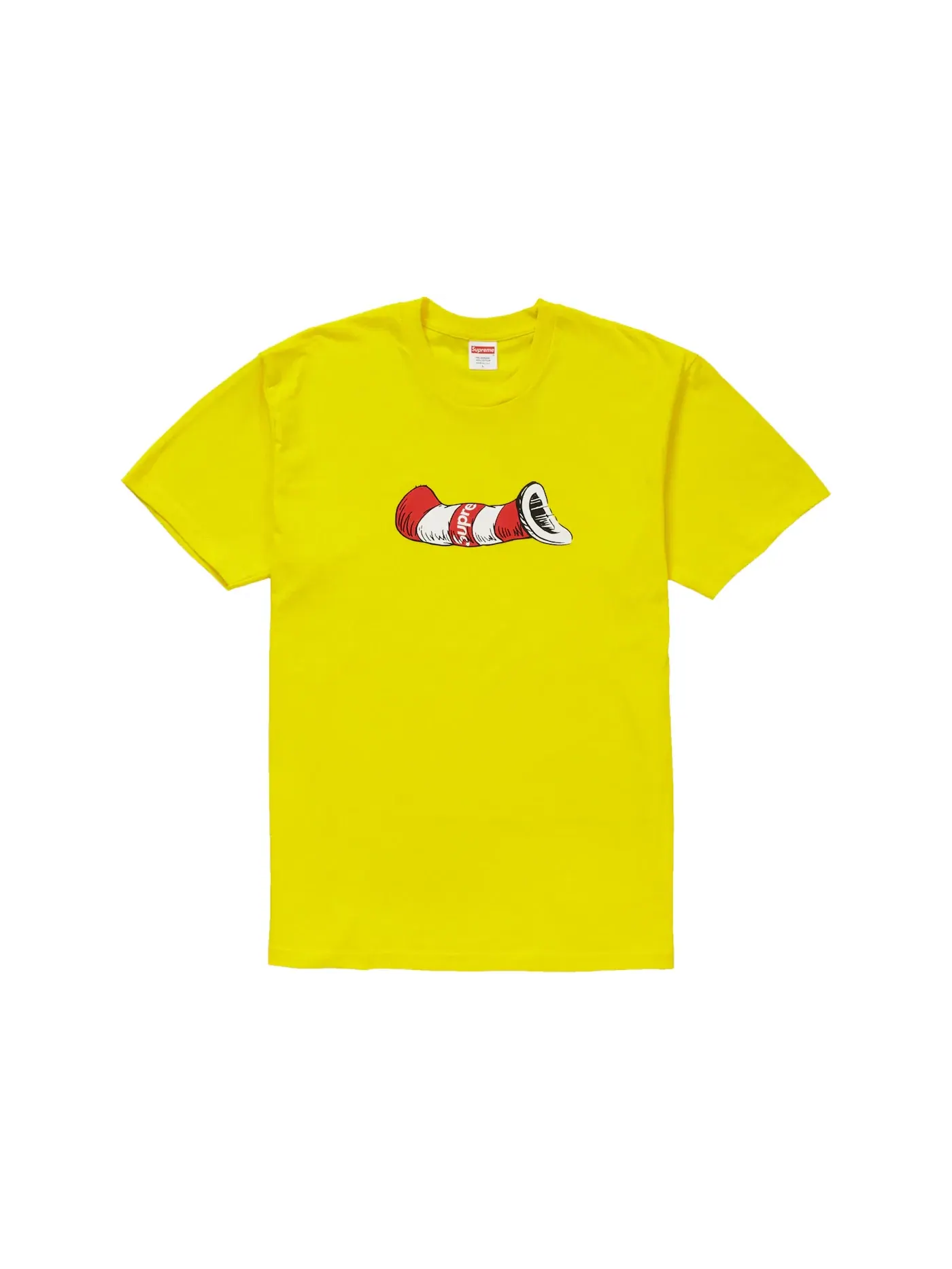 Мужская футболка с принтом Supreme Tee — изображение 1 из 1, желтый
