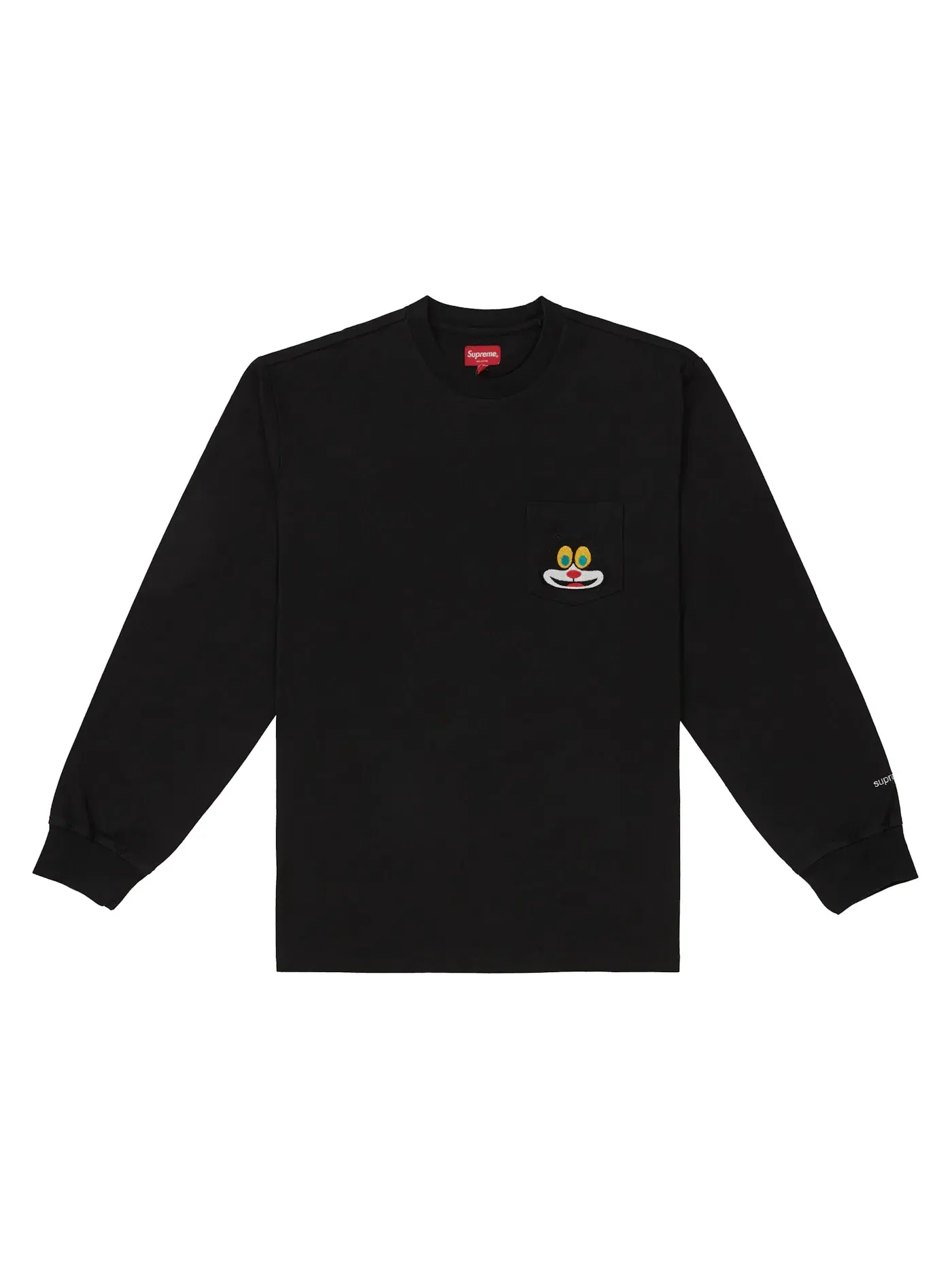 Мужская футболка с длинным рукавом Supreme L/S Pocket Tee — изображение 1 из 1, черный