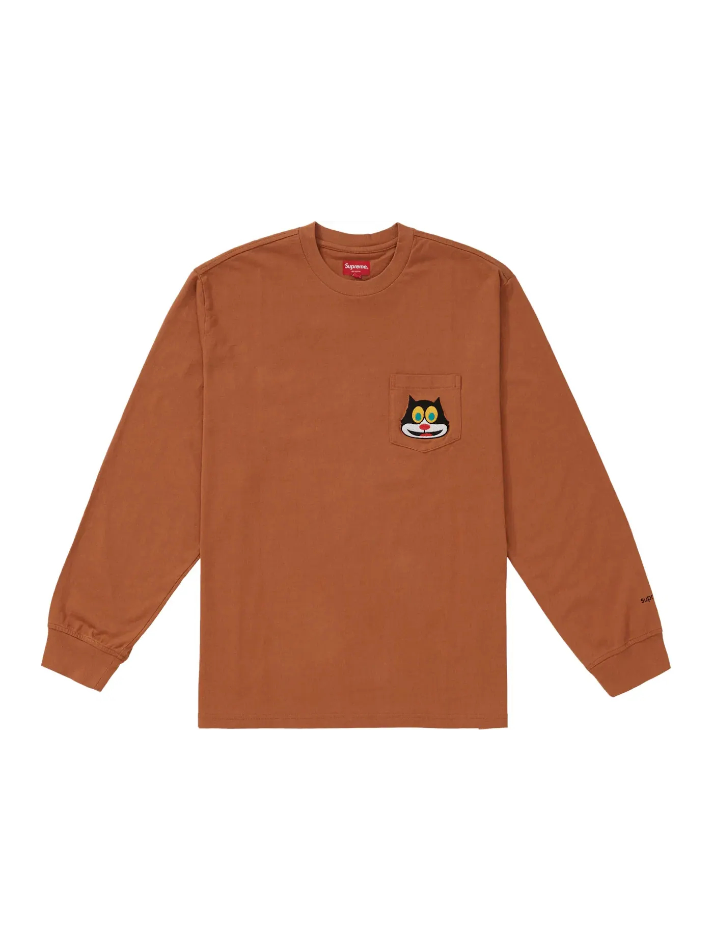 Мужская футболка с длинным рукавом Supreme L/S Pocket Tee — изображение 1 из 1, красный