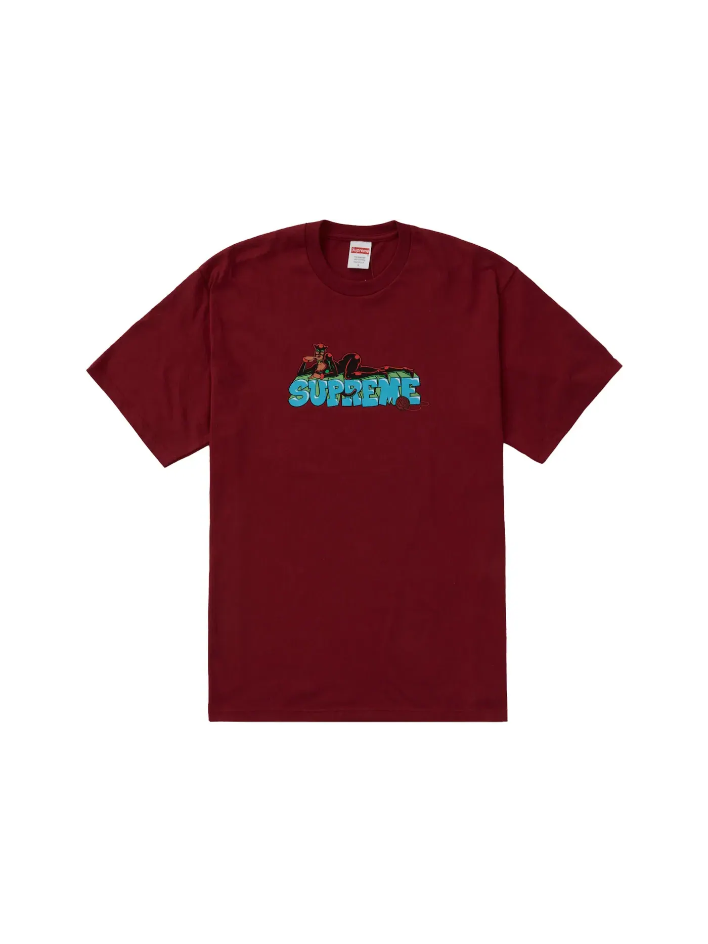 Мужская футболка с принтом Supreme Tee — изображение 1 из 1, красный
