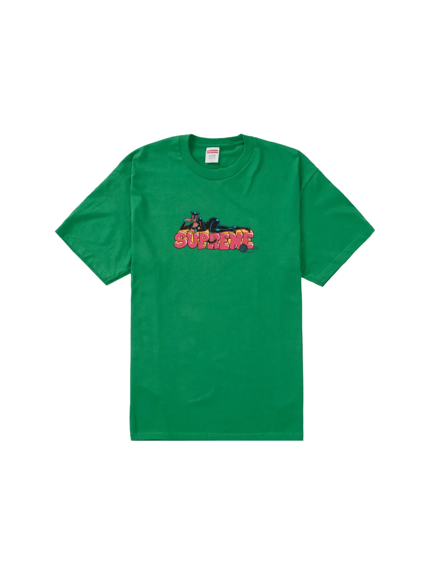 Мужская футболка с принтом Supreme Tee — изображение 1 из 1, зеленый