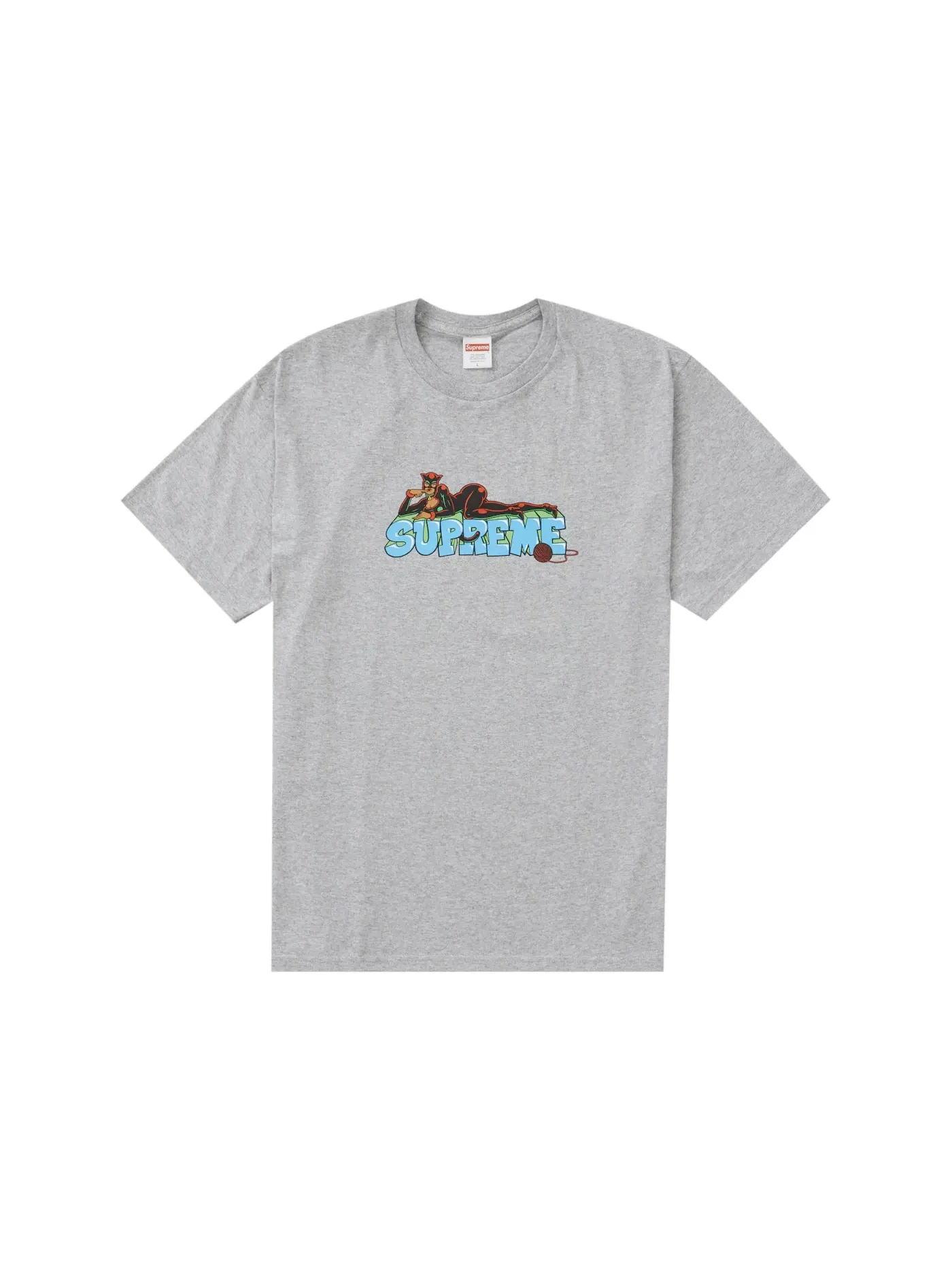 Мужская футболка с принтом Supreme Tee — изображение 1 из 1, серый