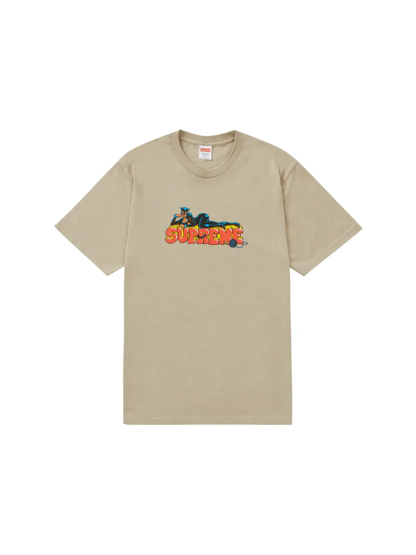 Мужская футболка с принтом Supreme Tee — изображение 1 из 1, серый