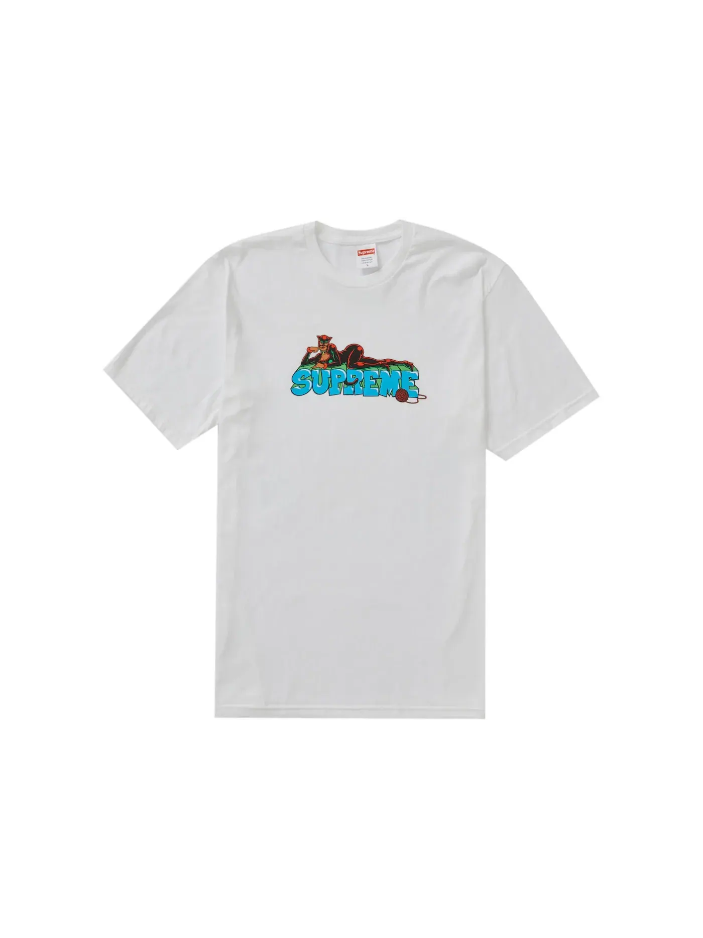 Мужская классическая футболка с принтом Supreme Tee — изображение 1 из 1, белый