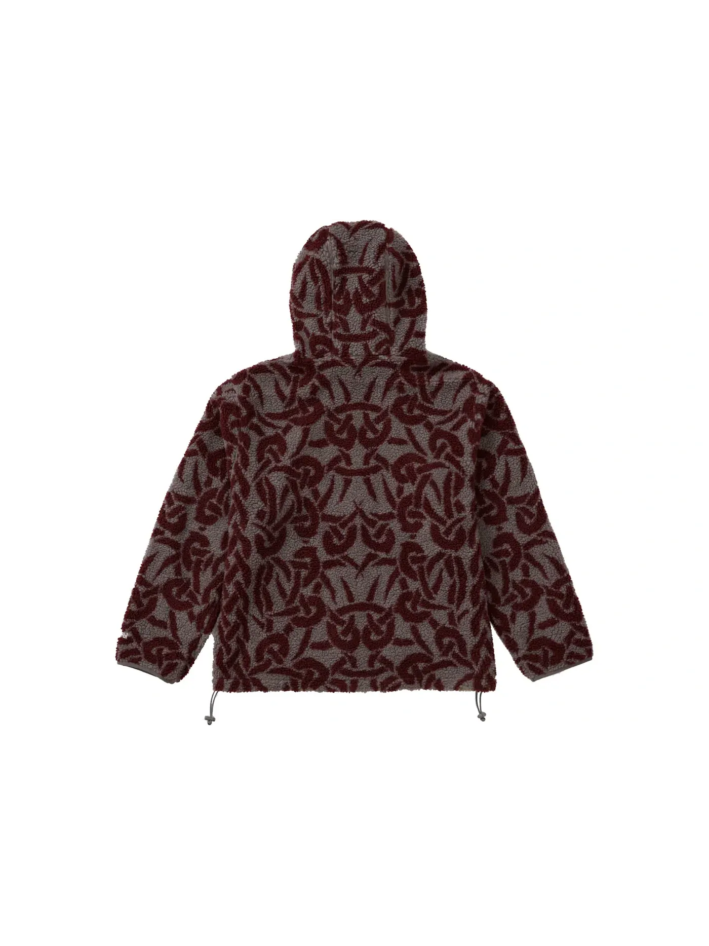 Мужская куртка с капюшоном из флиса с принтом Celtic Knot Supreme — изображение 3 из 3, серый
