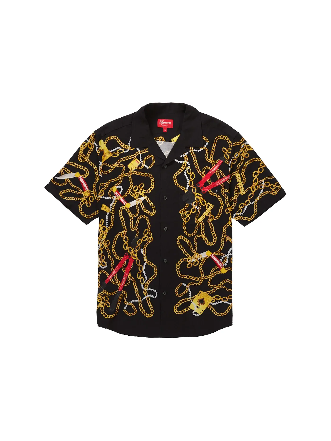 Мужская рубашка с коротким рукавом Supreme S/S Shirt — изображение 1 из 1, черный