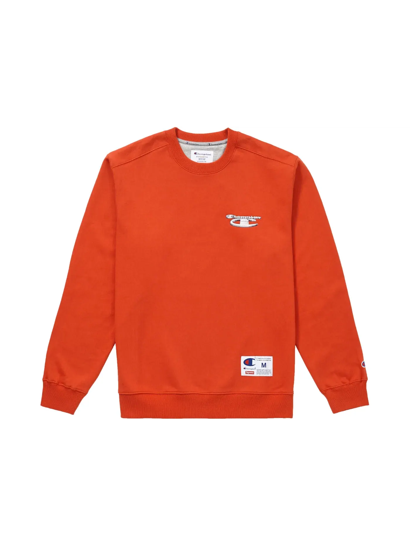 Мужской свитшот с металлическим принтом Supreme Champion 3D Metallic Crewneck — изображение 1 из 1, красный