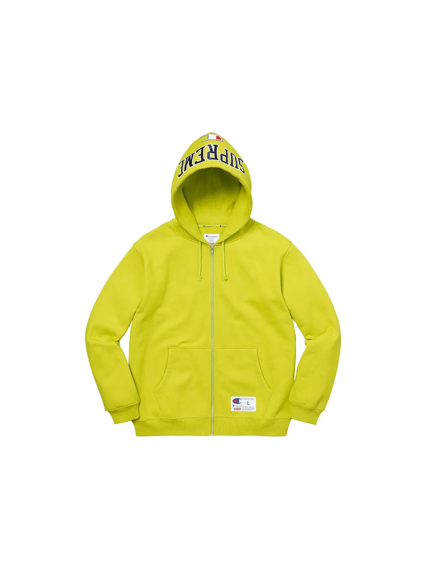 Мужская худи Supreme Champion Arc Logo Zip Up Sweat — изображение 1 из 2, яркий зеленый