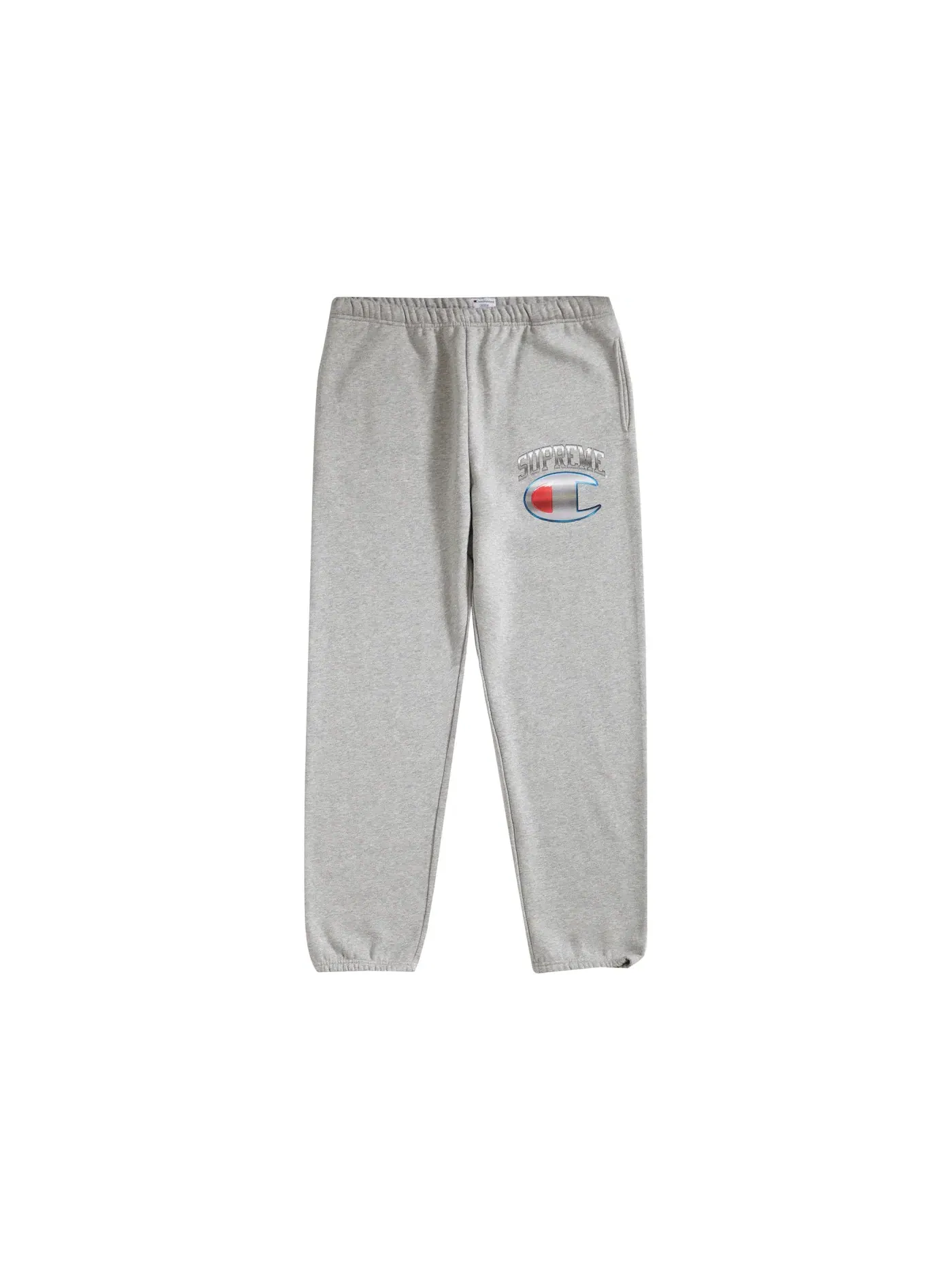 Мужские спортивные штаны с принтом Sweatpant Supreme — изображение 1 из 2, серый