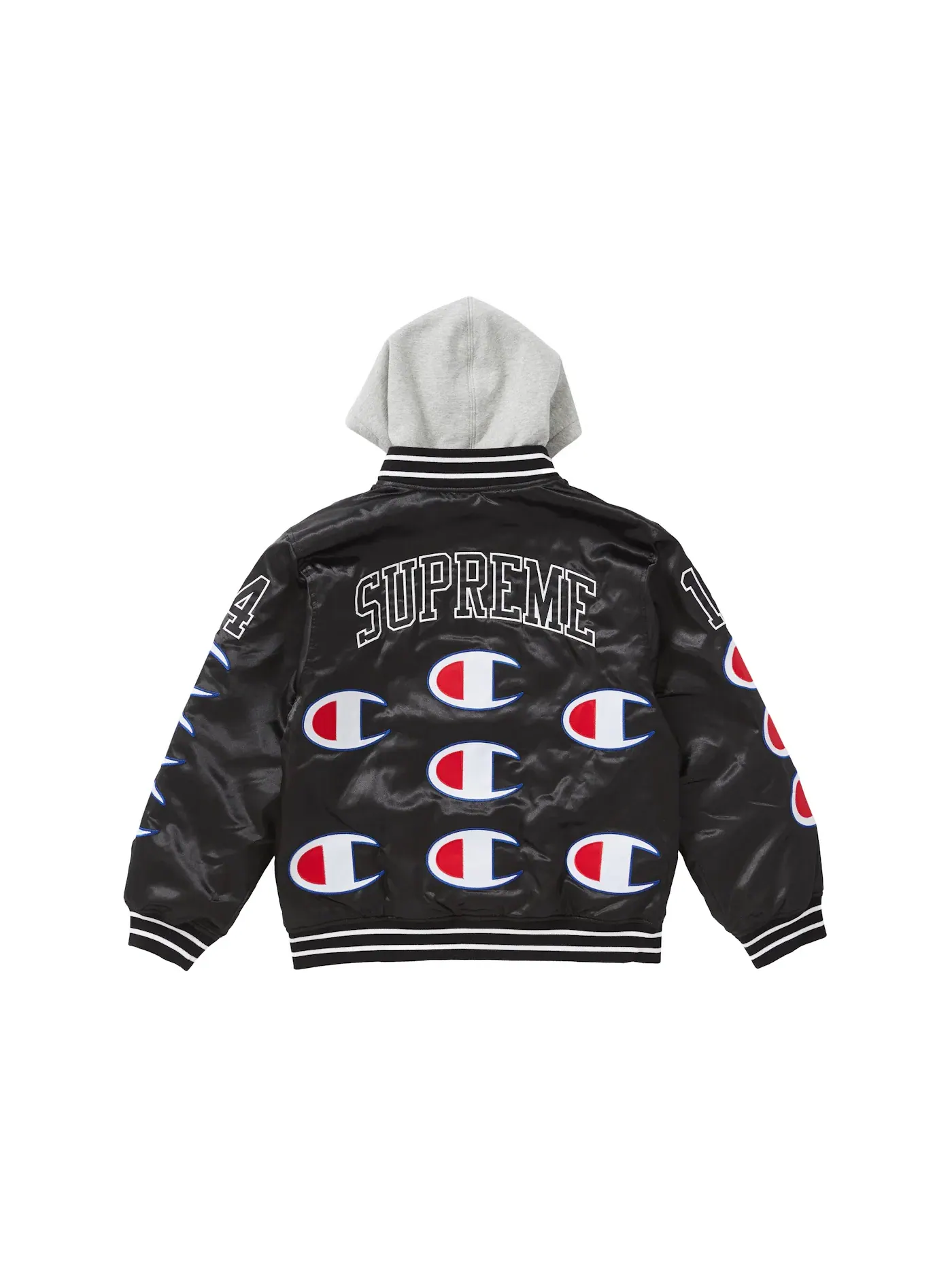 Мужская куртка-бомбер с принтом Champion Supreme — изображение 2 из 2, черный