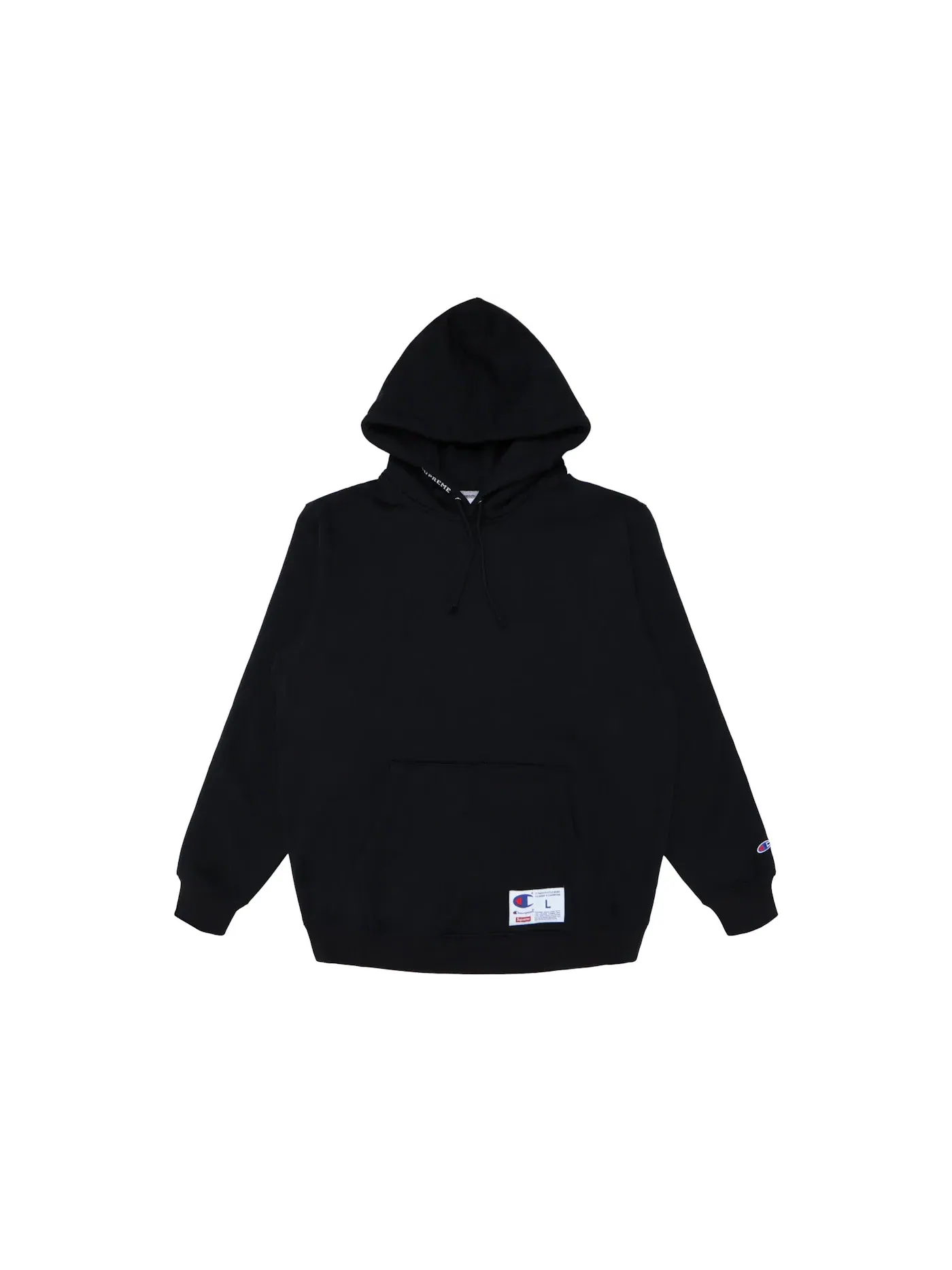 Мужская худи с принтом Supreme Champion Sweatshirt (SS18) — изображение 1 из 2, черный