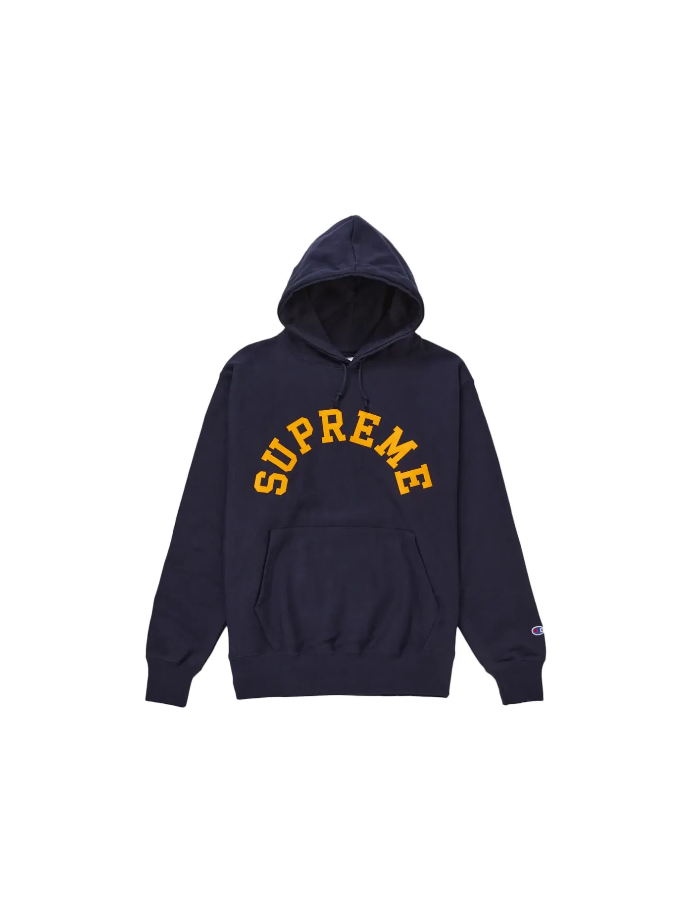Мужской худи с принтом Supreme Sweatshirt (SS25) — изображение 1 из 1, темно-синий