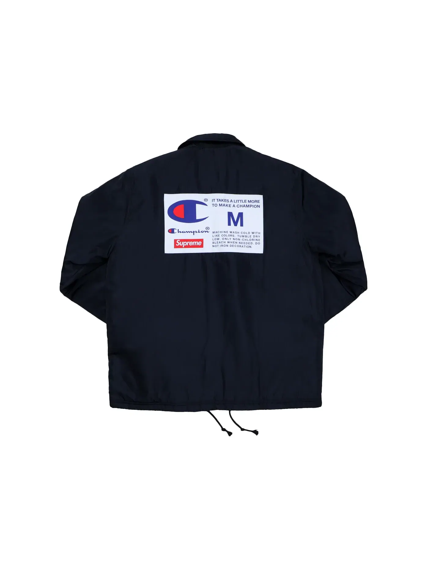 Мужская куртка с принтом Supreme Champion Label Coaches Jacket — изображение 2 из 3, черный