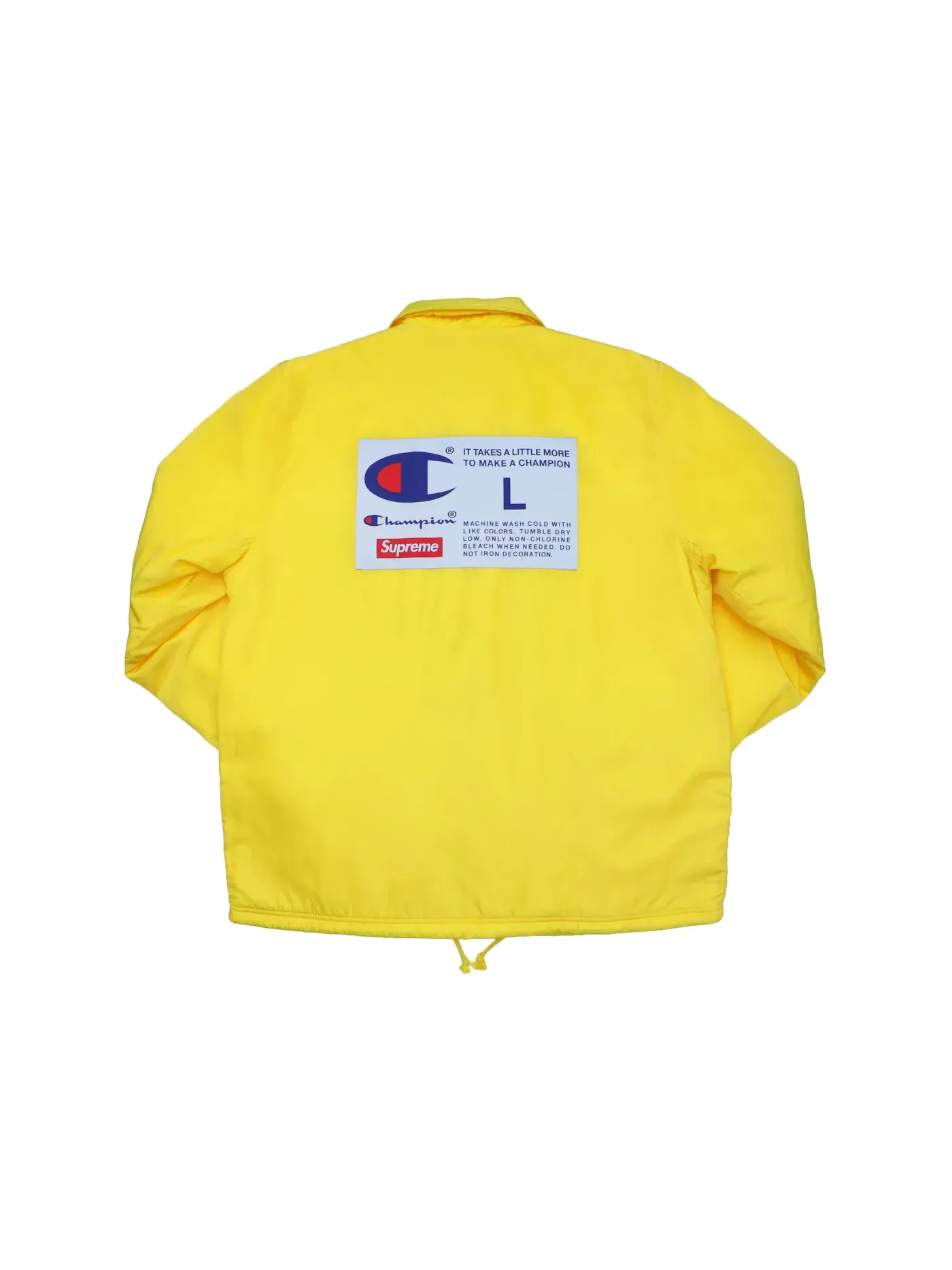 Мужская куртка-бомбер с принтом Champion Label Yellow Supreme — изображение 2 из 3, желтый