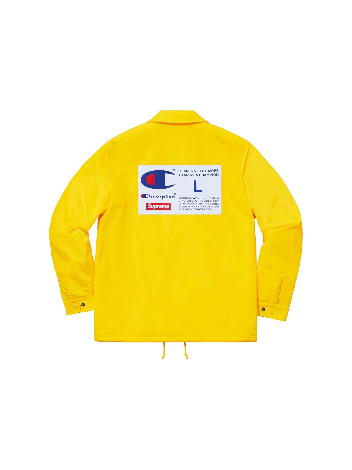Мужская куртка-бомбер с принтом Champion Label Yellow Supreme — изображение 3 из 3, желтый