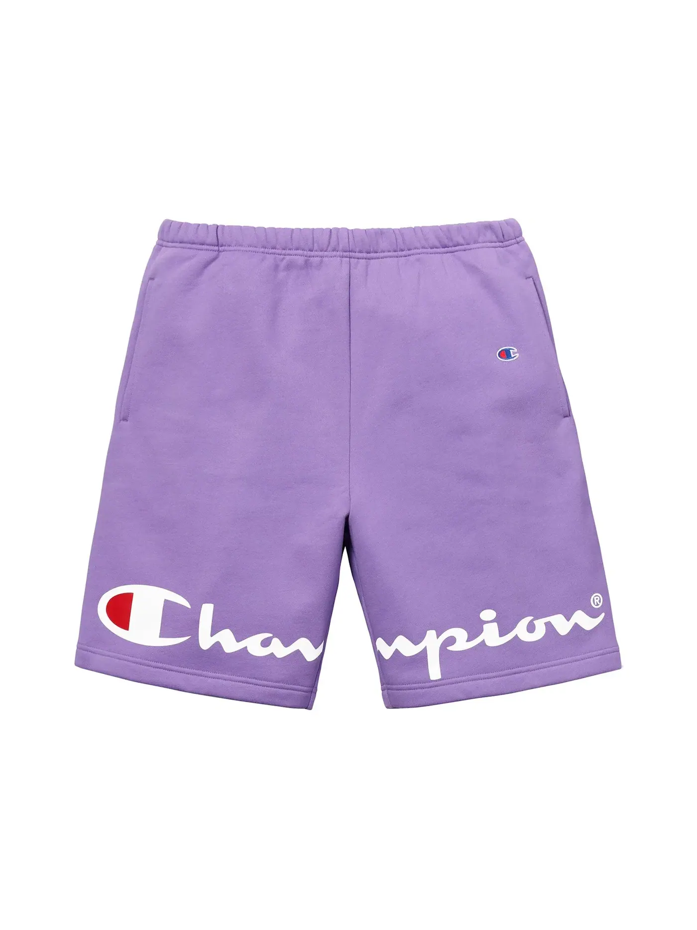 Мужские шорты с принтом Supreme Sweatshort — изображение 1 из 1, светлый фиолетовый