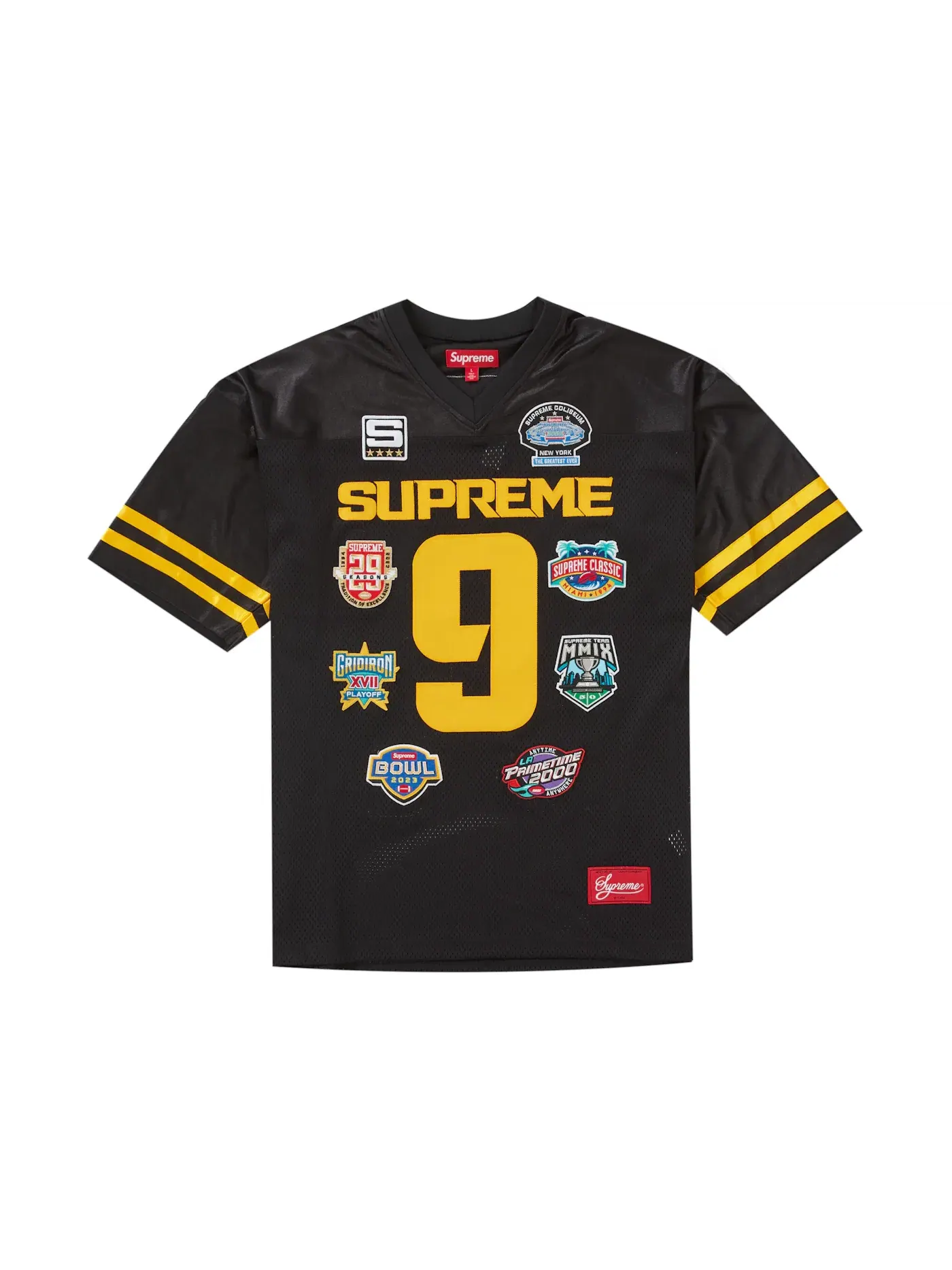 Мужская футбольная джерси с вышивкой Supreme Championships Jersey Supreme — изображение 1 из 2, черный