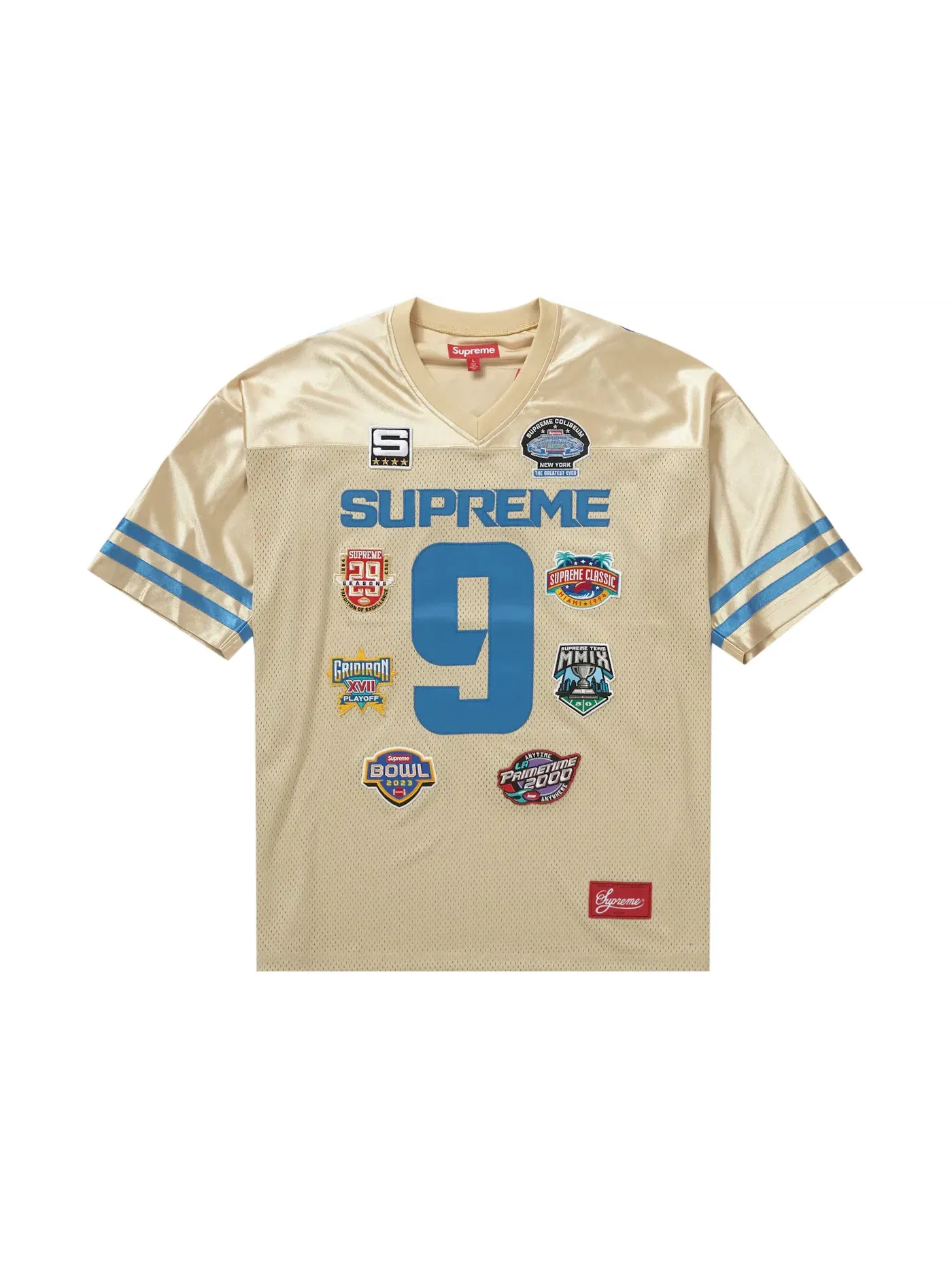 Мужская футбольная футболка с вышивкой Supreme Championships Gold — изображение 1 из 2