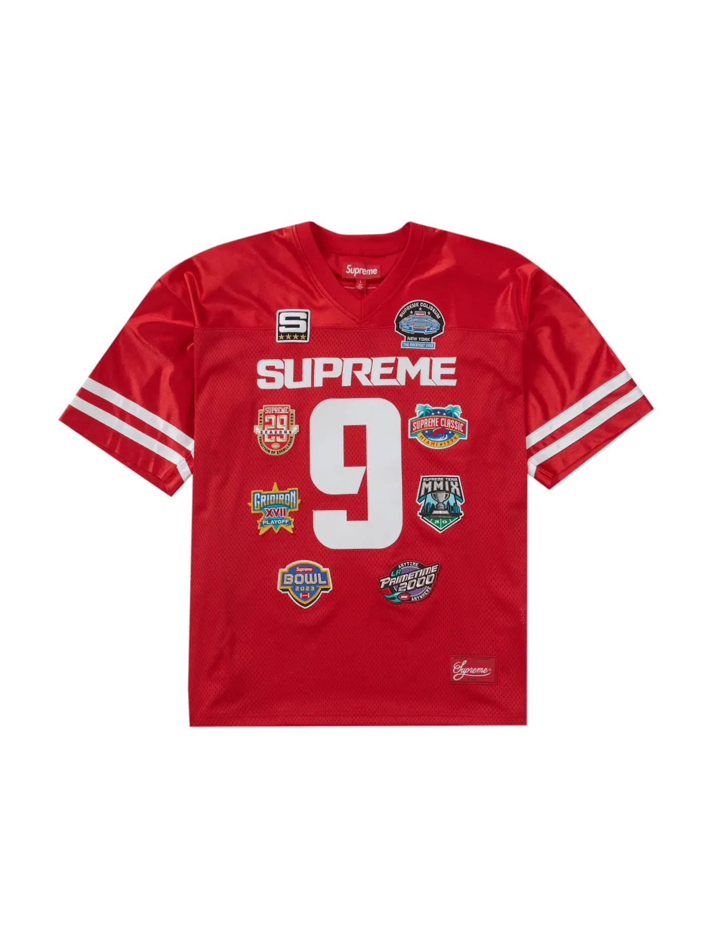 Мужская футбольная джерси с вышивкой Jersey Supreme — изображение 1 из 2, красный