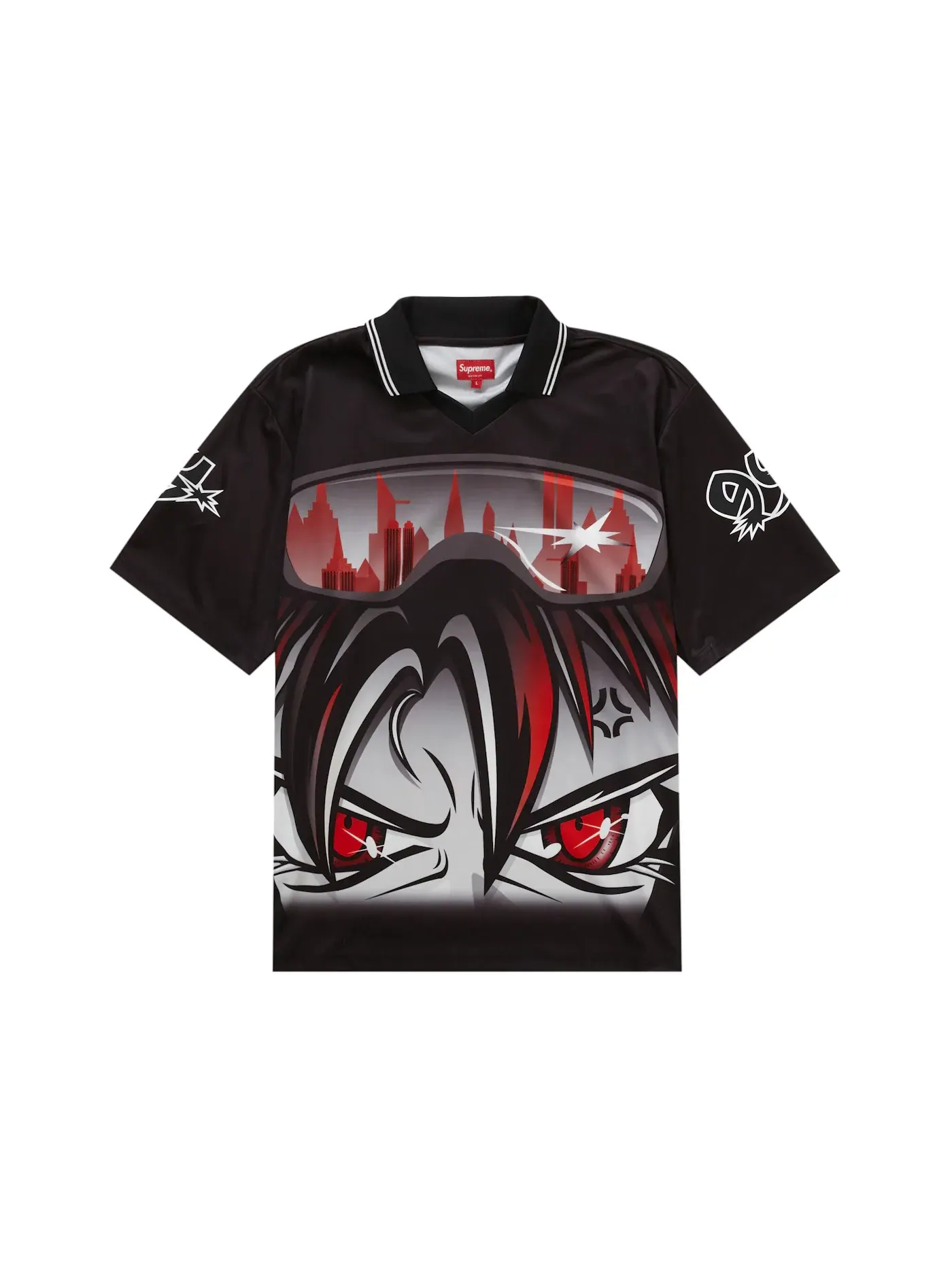 Мужская футбольная джерси с принтом Supreme Character Soccer Jersey Supreme — изображение 1 из 2, черный