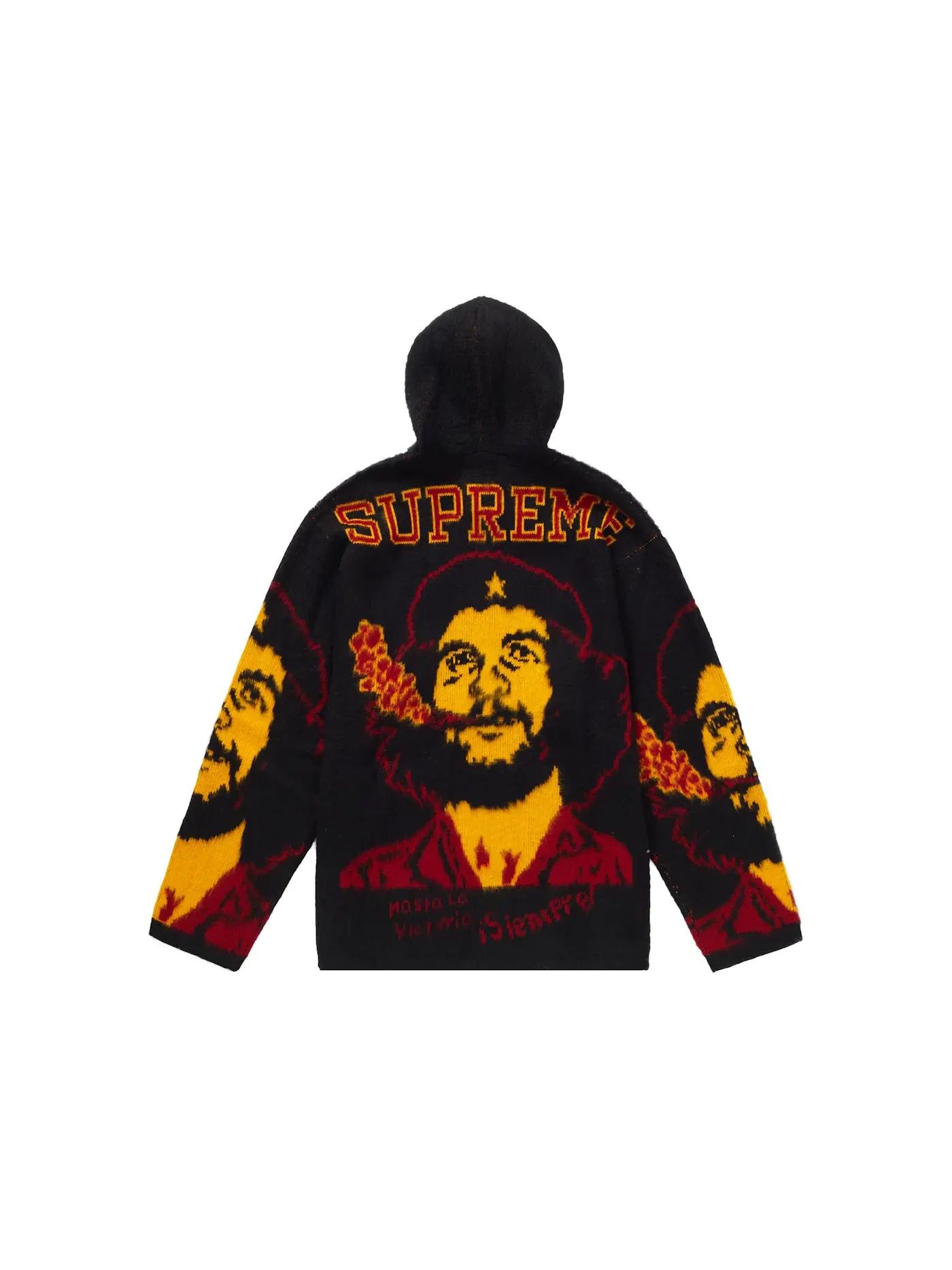 Мужской свитшот с капюшоном и молнией Supreme Black — изображение 2 из 2