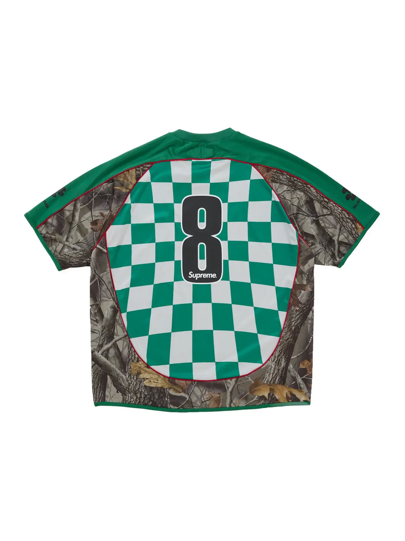 Мужская футболка с шахматным принтом Jersey Supreme — изображение 2 из 2, зеленый