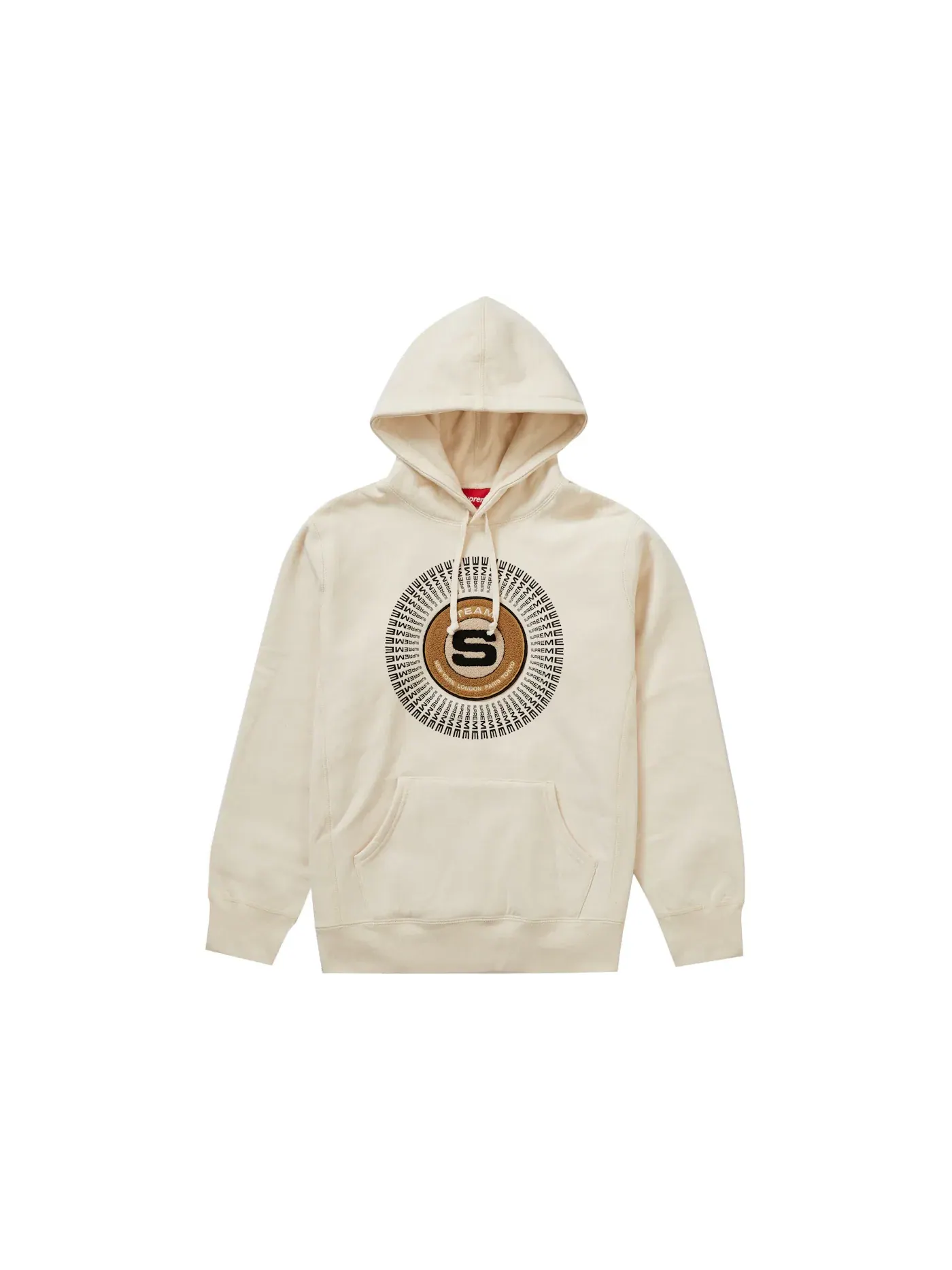 Мужской худи с аппликацией Supreme Chenille Applique Hooded Sweatshirt — изображение 1 из 1, прозрачный