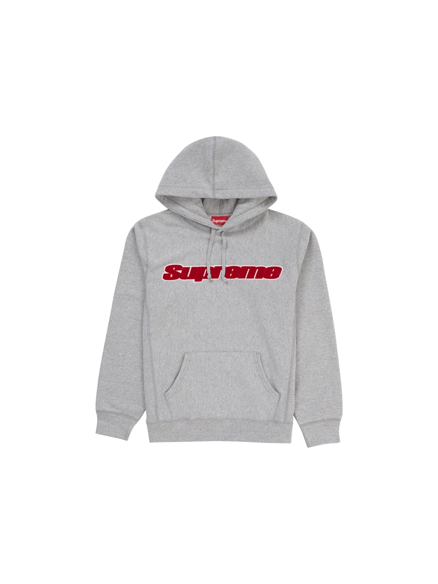 Мужской свитшот с капюшоном из футера с принтом Sweatshirt Supreme — изображение 1 из 1, серый