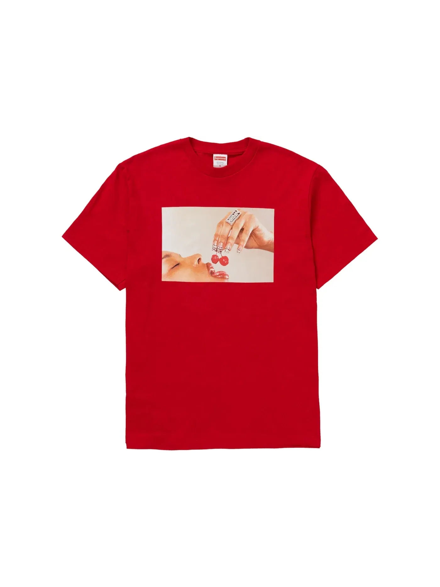 Мужская футболка с принтом Supreme Cherries Tee Supreme — изображение 1 из 1, красный
