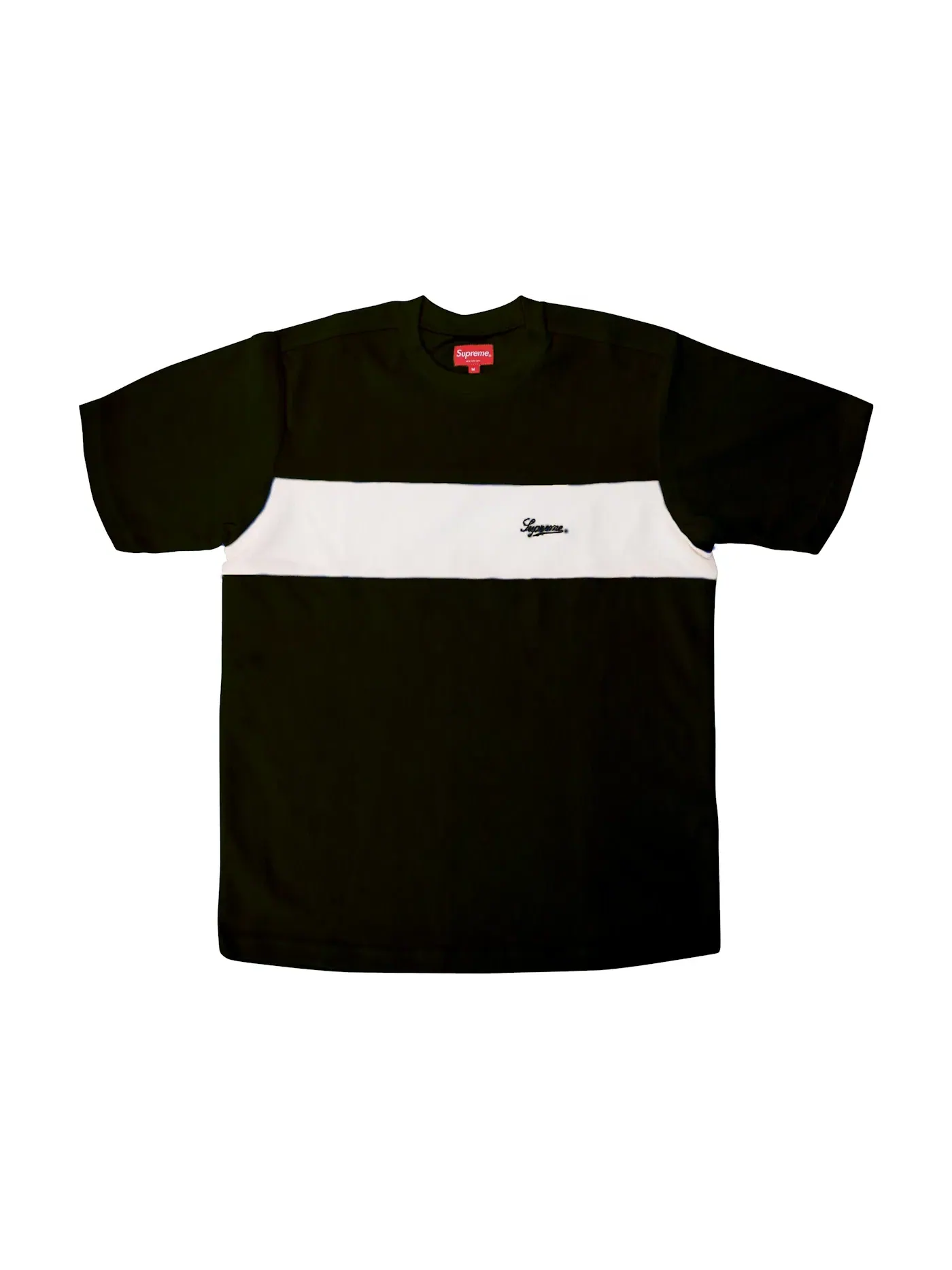 Мужская футболка с полосками Supreme Top — изображение 1 из 1, черный