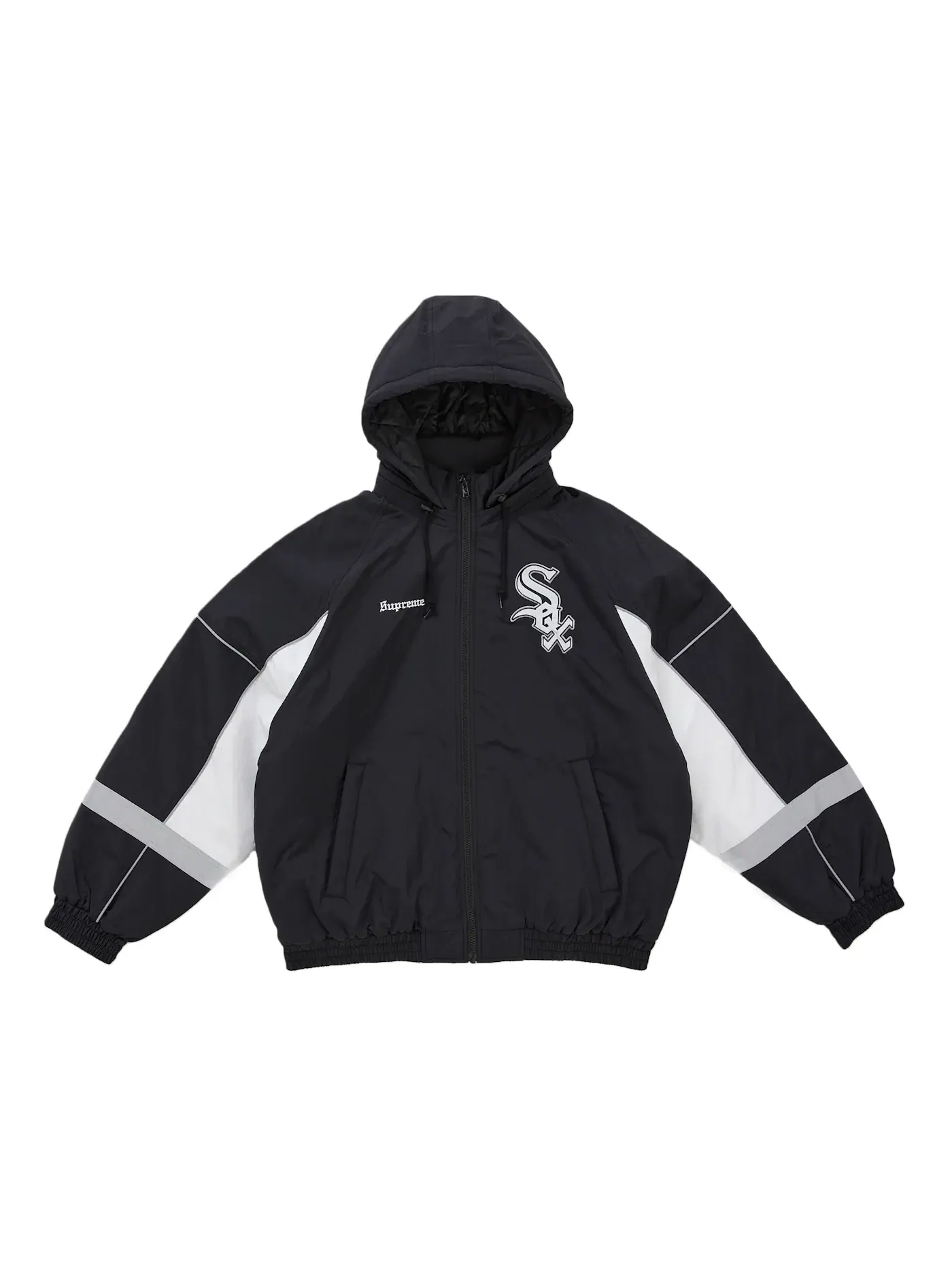 Мужская куртка с принтом Supreme Chicago White Sox Stadium Jacket — изображение 1 из 3, черный