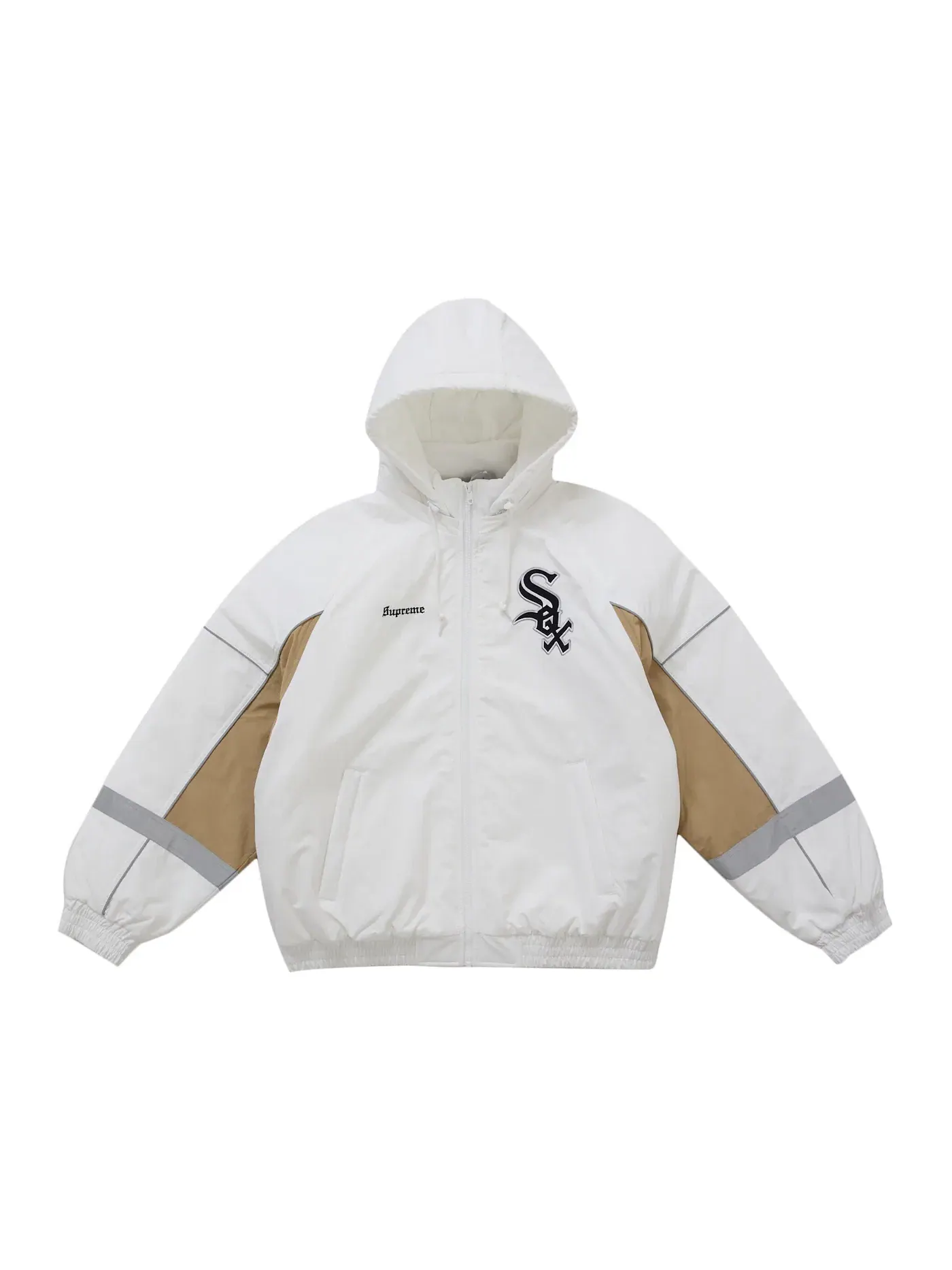 Мужская куртка с принтом Supreme Chicago White Sox Stadium Jacket — изображение 1 из 3, белый