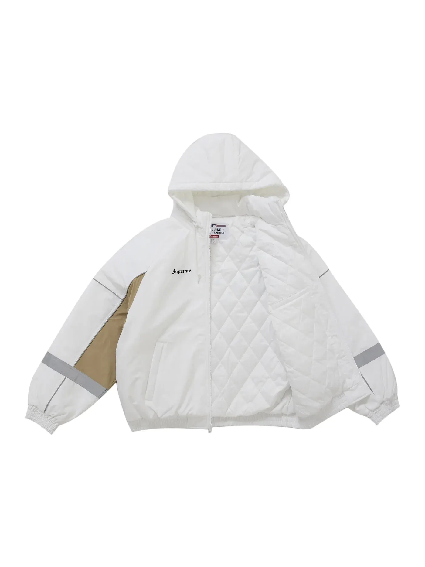 Мужская куртка с принтом Supreme Chicago White Sox Stadium Jacket — изображение 2 из 3, белый