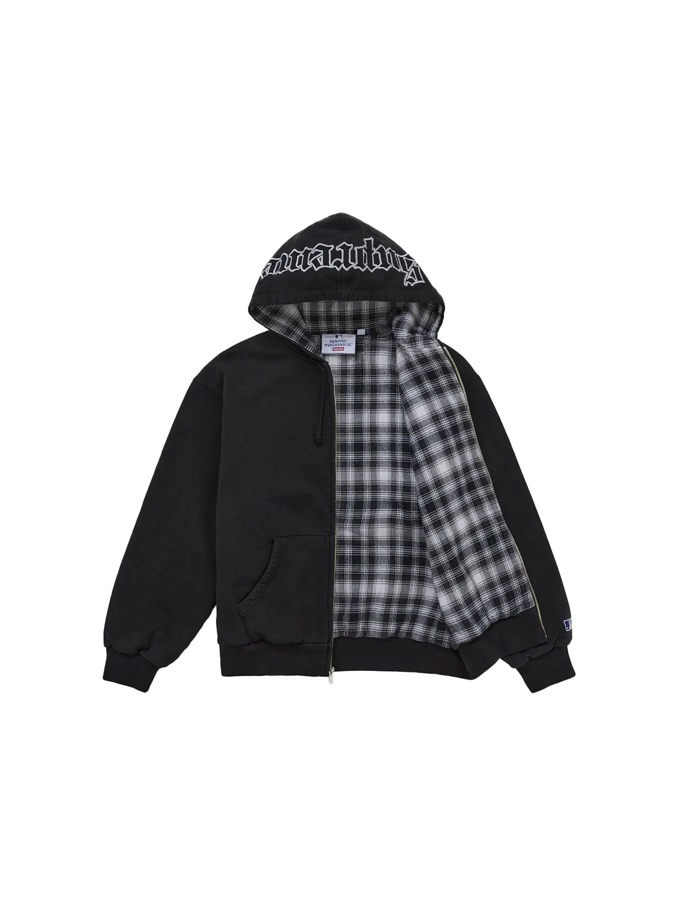 Мужская худи на молнии Chicago White Sox Supreme — изображение 2 из 3, черный