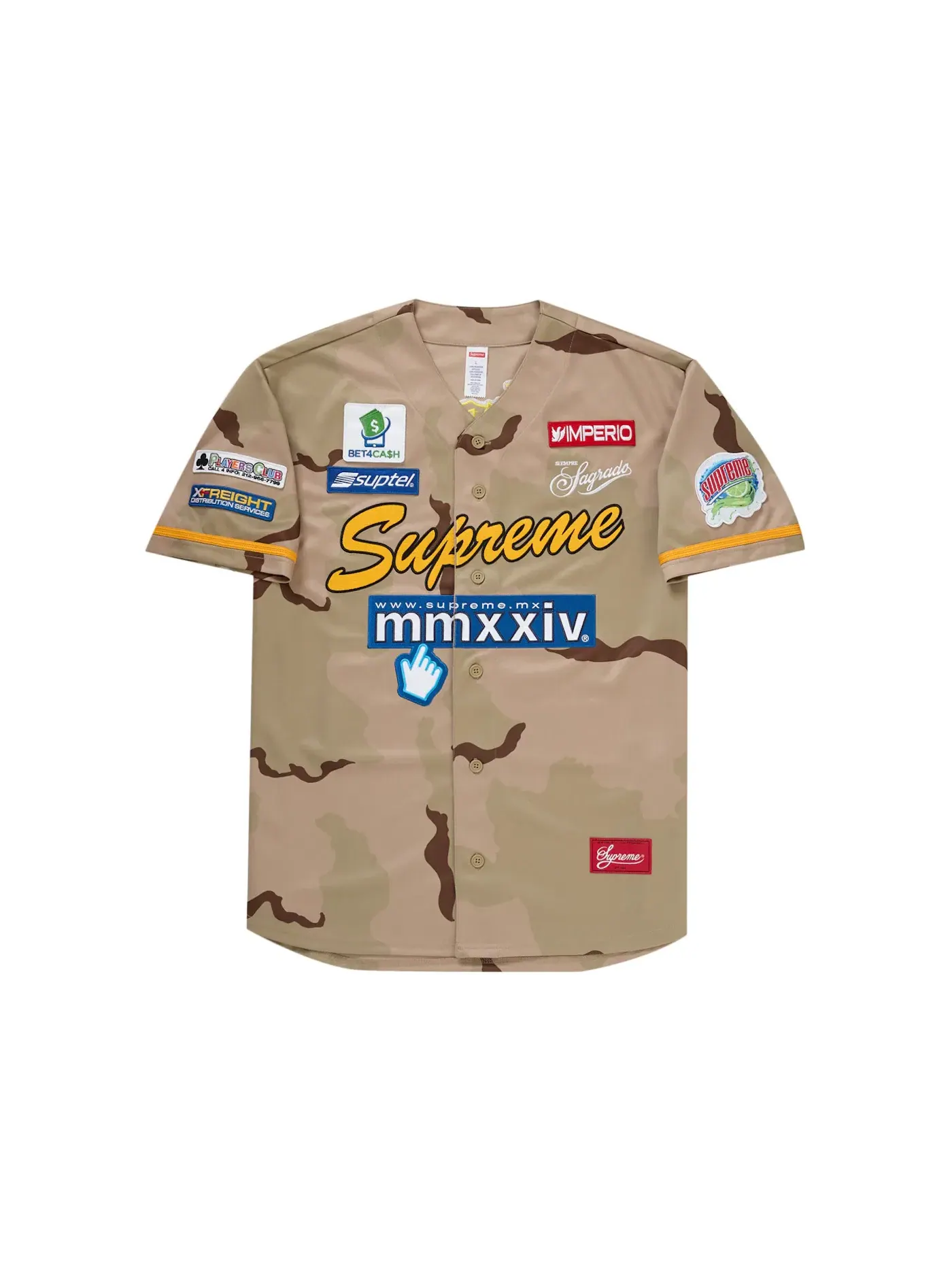 Мужская бейсбольная джерси с принтом Supreme Chosen One Jersey, Desert Camo — изображение 1 из 2