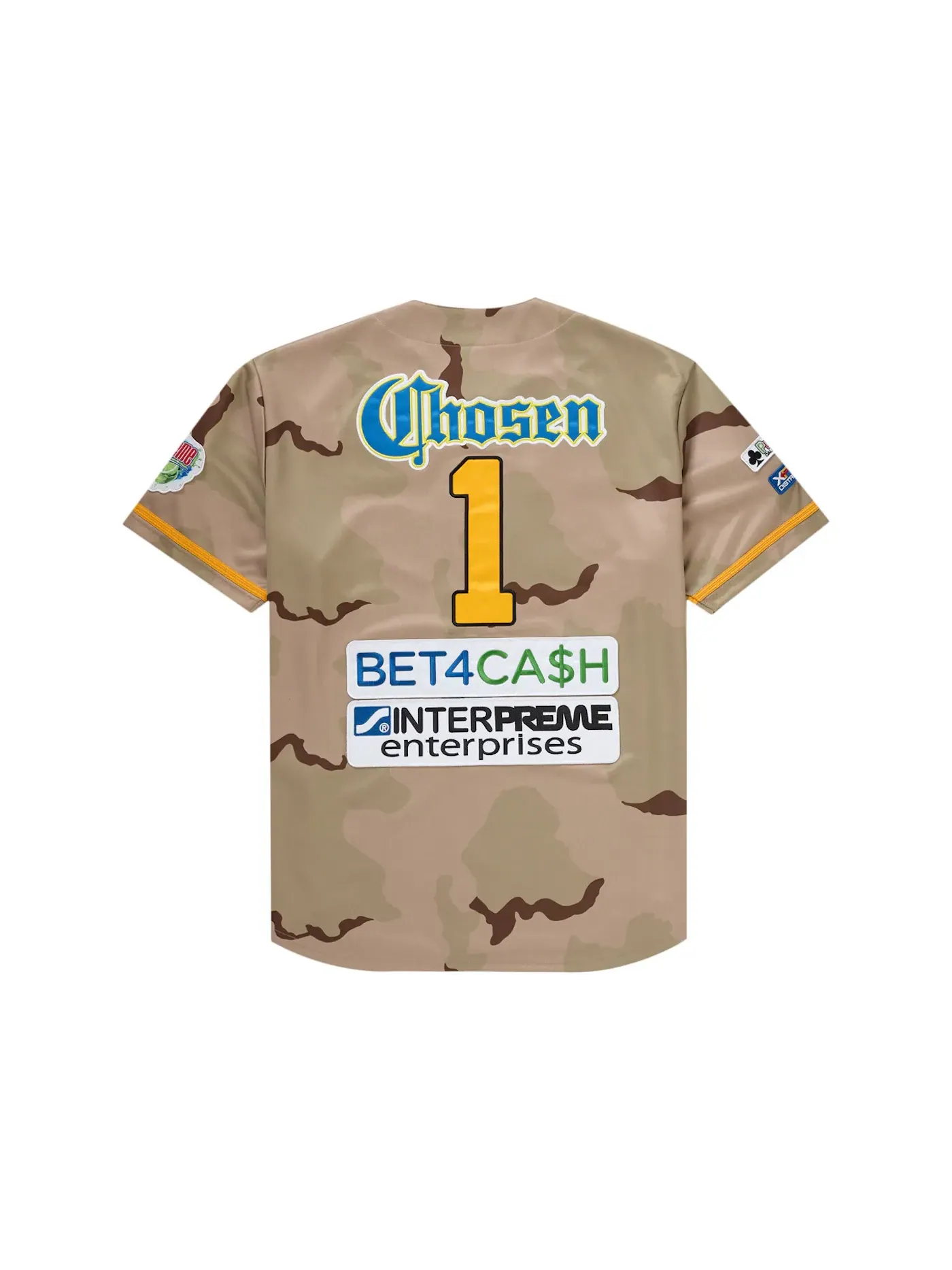 Мужская бейсбольная джерси с принтом Supreme Chosen One Jersey, Desert Camo — изображение 2 из 2