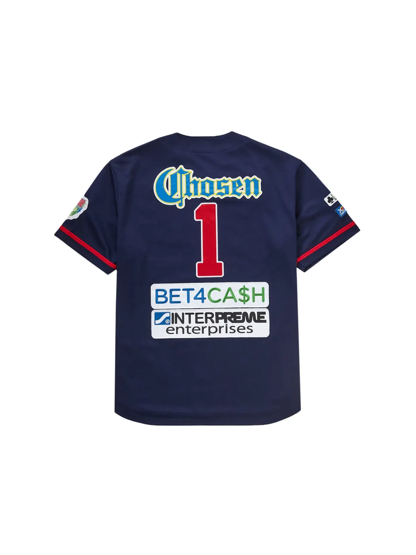 Мужская джерси с капюшоном Supreme Chosen One Baseball Jersey Navy — изображение 2 из 2, темно-синий