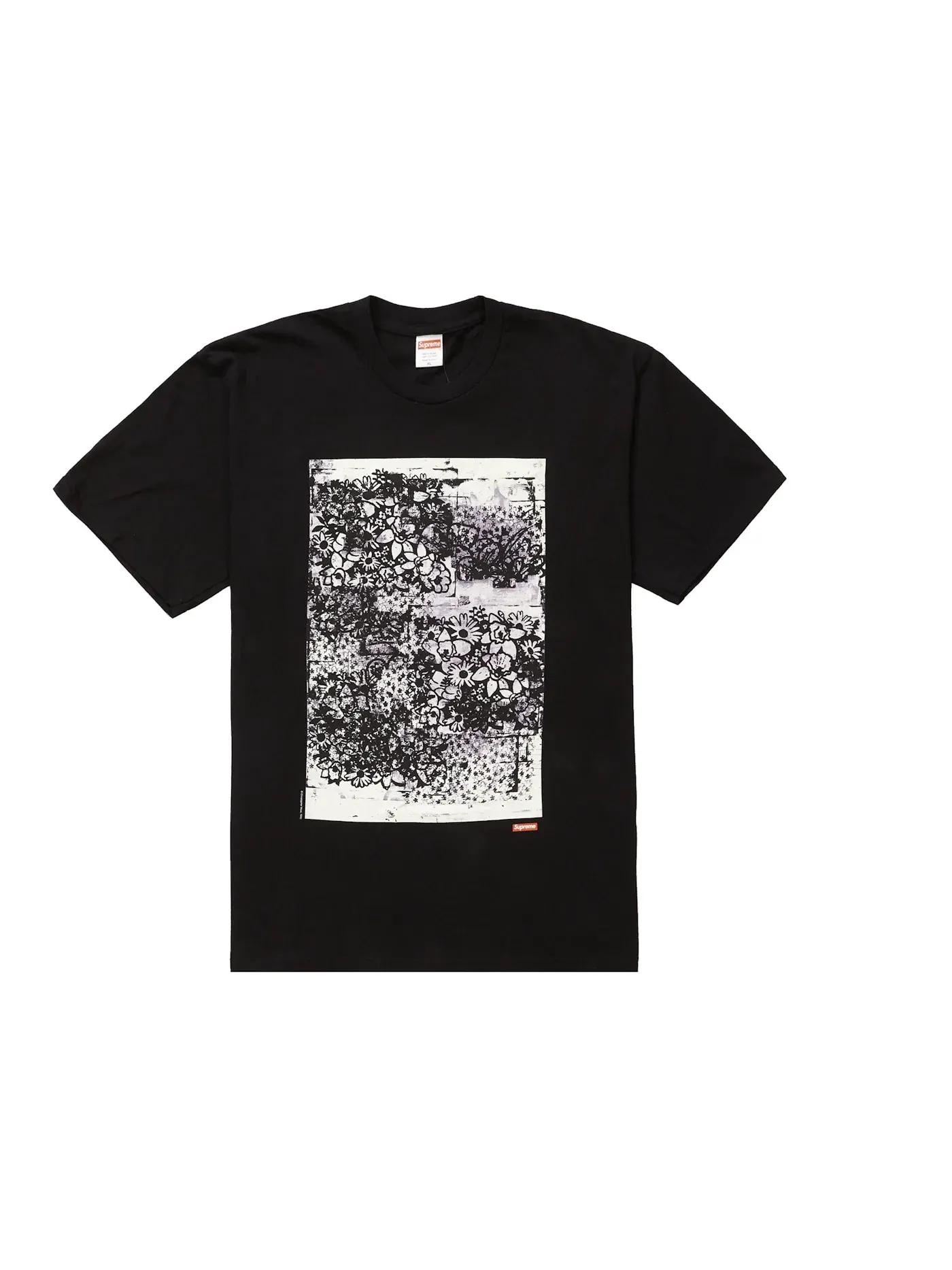 Мужская футболка с принтом Christopher Wool Supreme — изображение 1 из 1, черный